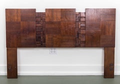 Midcentury Mosaic Block, Brutalist Style Headboard by Lane Queen/Full Size