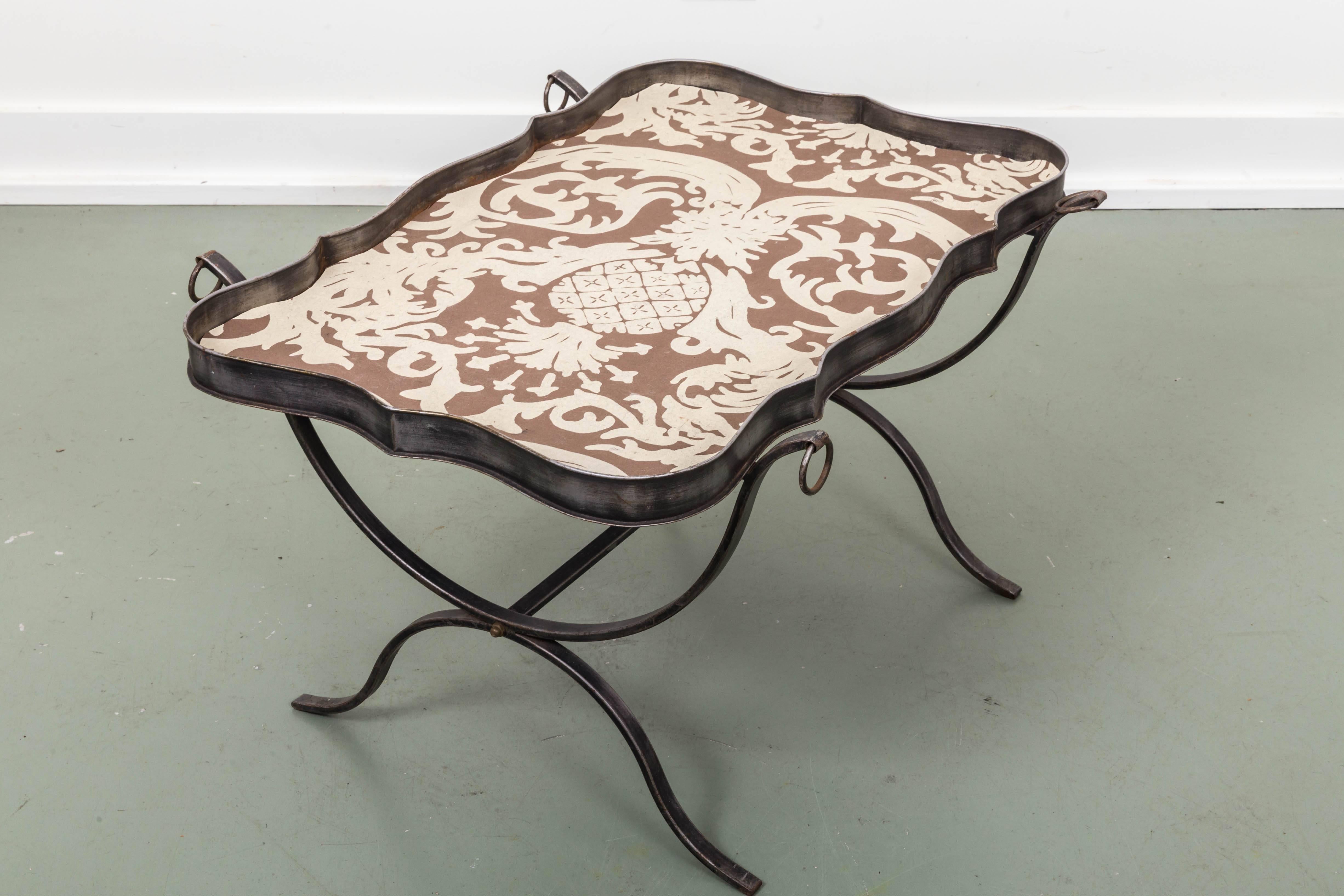 Mid-Century Modern Bespoke Italian Tray Table For Sale