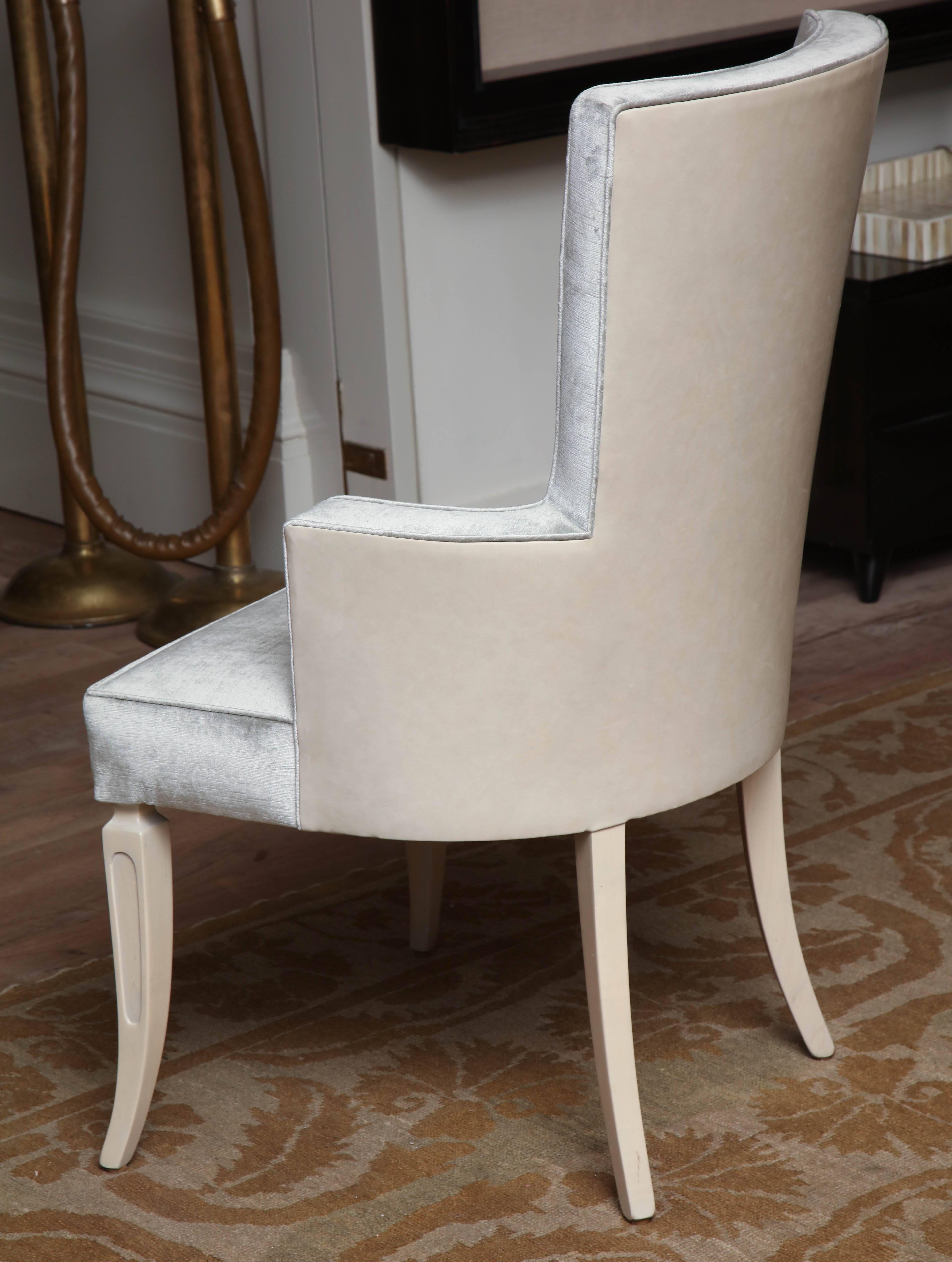 Pair of Wingback Dining Chairs For Sale 1