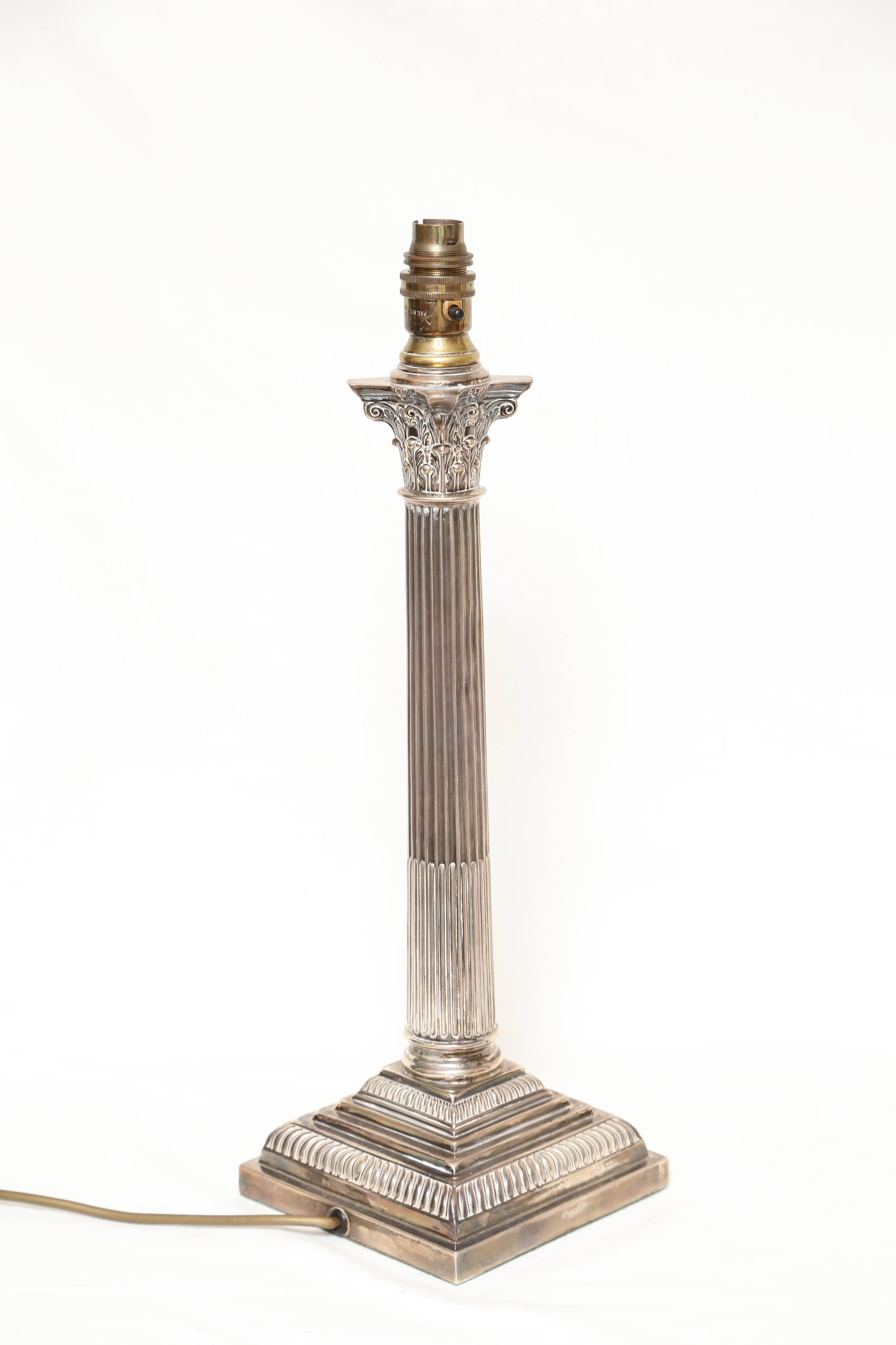 A tall and stately neoclassic reeded columnar form. A rare find.