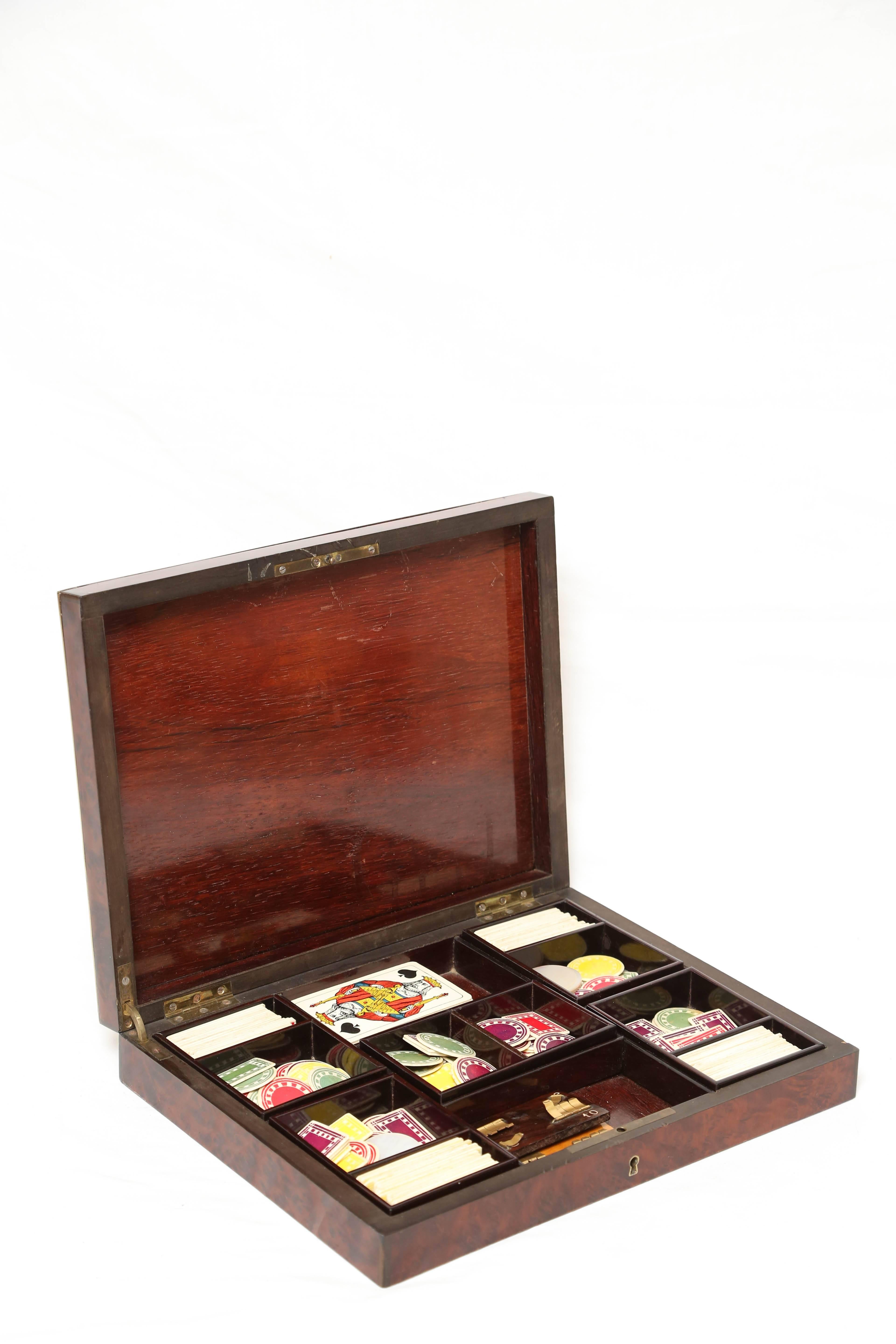 Inlay 19th Century English Game Box