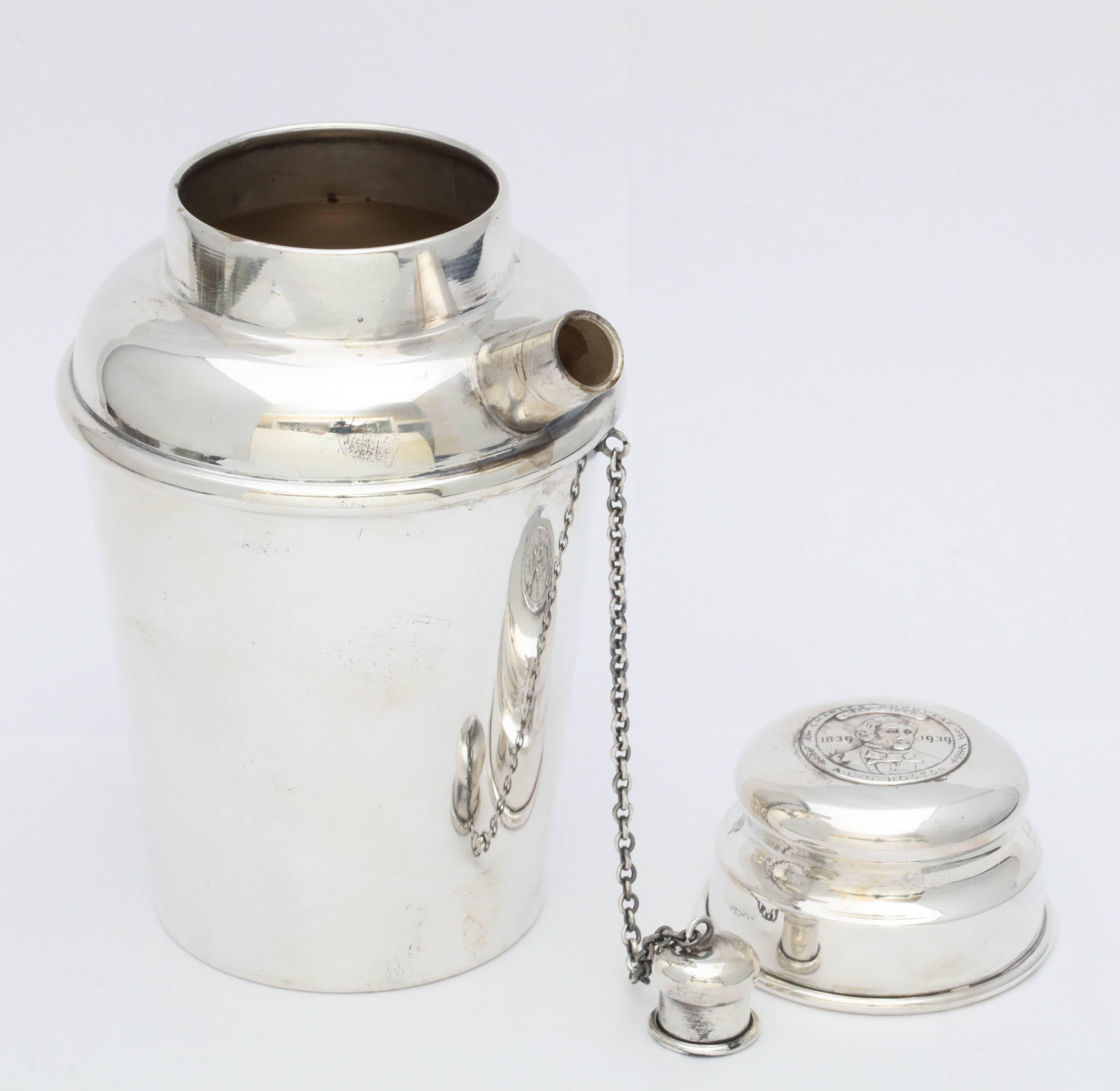 Art Deco Sterling Silver Cocktail Shaker 1