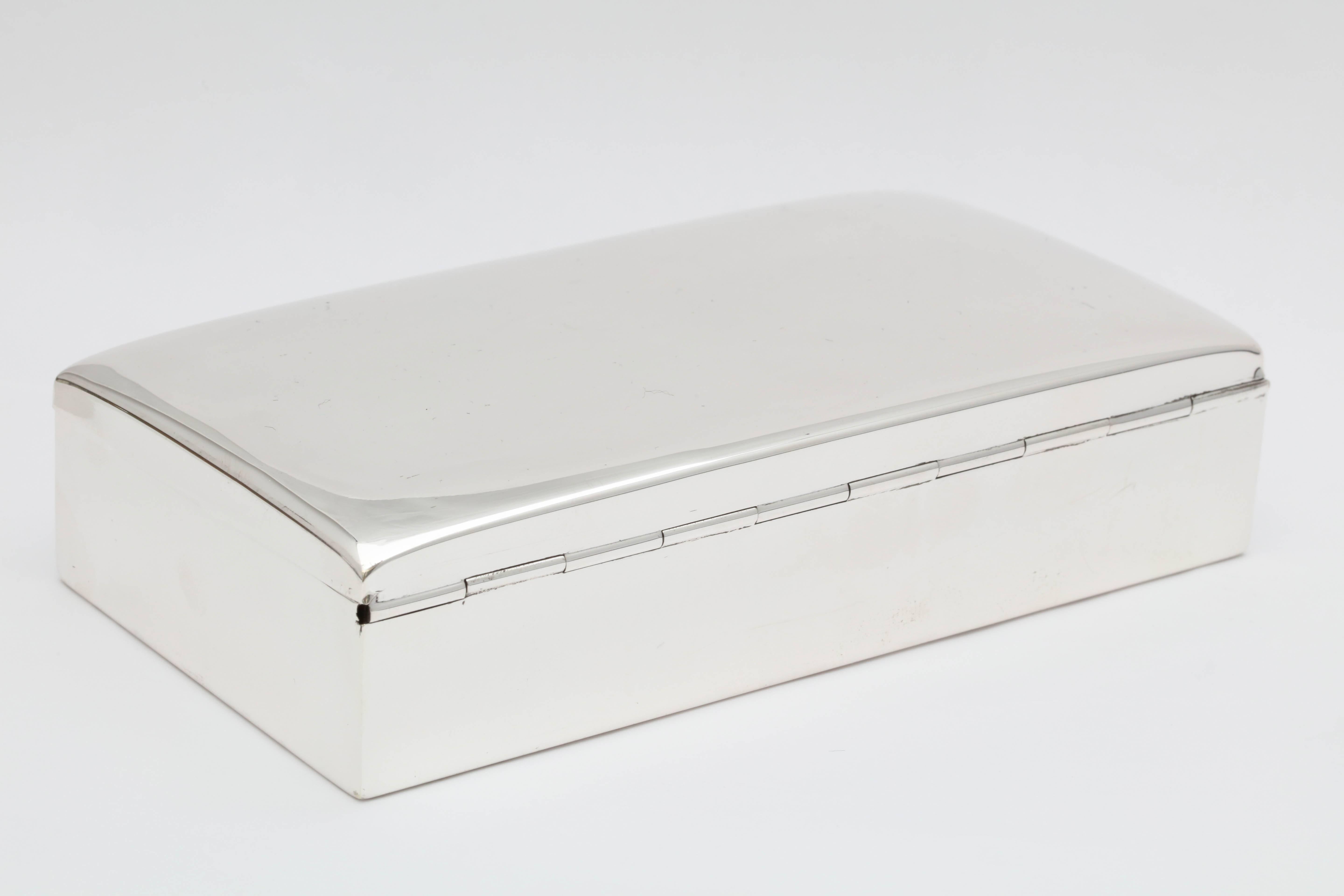 Mid-20th Century Cartier Art Deco Sterling Silver Table Box