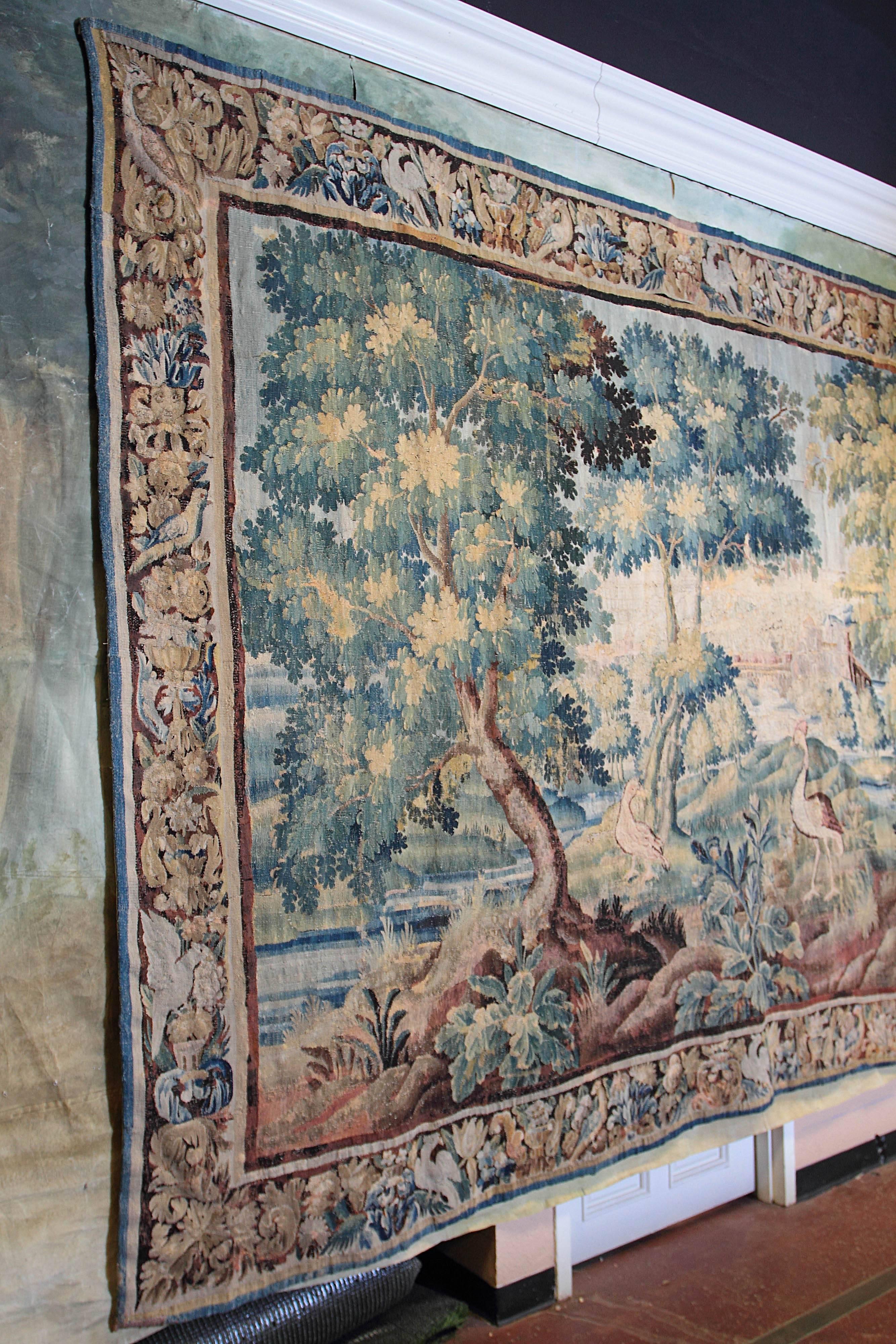 Belgian Monumental Palace-Size Flemish Tapestry