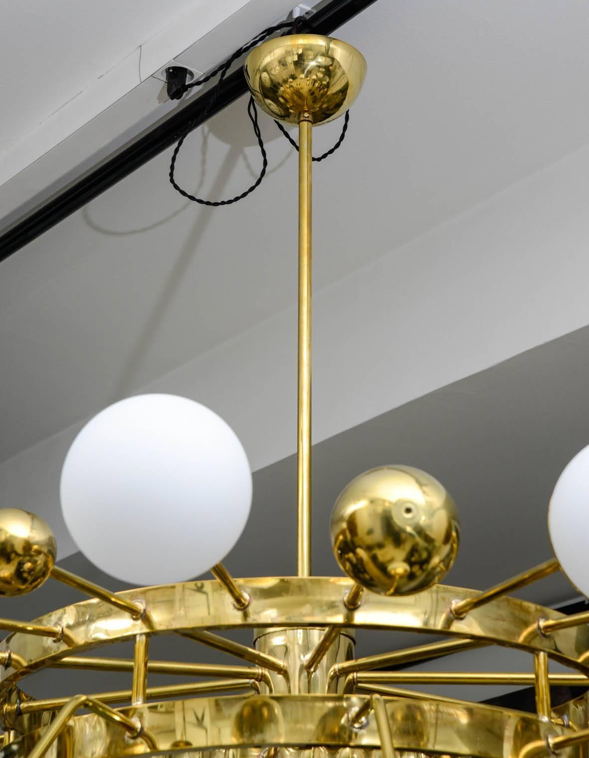 bronze circle chandelier