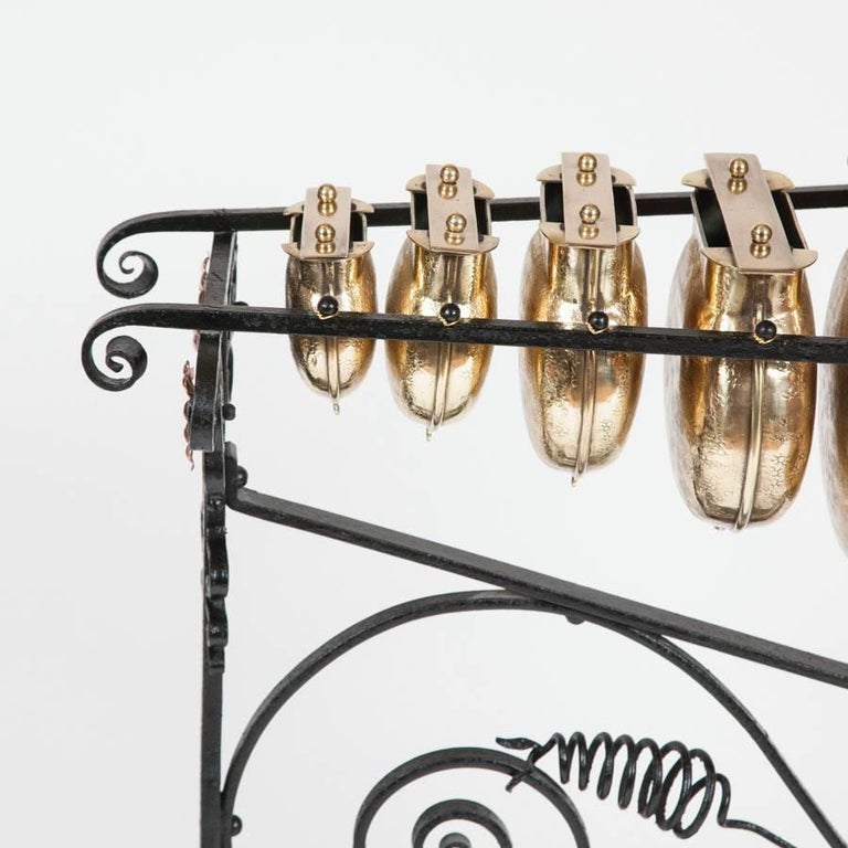 Arts and Crafts Glockenspiel by Plant and Perry, circa 1890 For Sale at