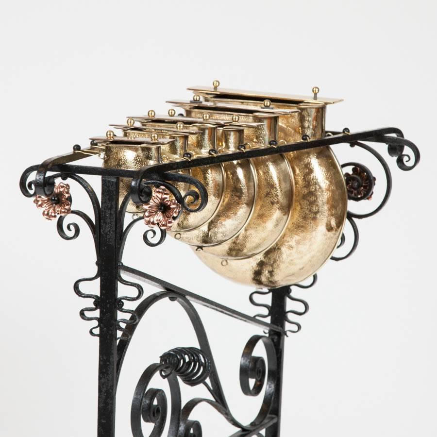 English Arts and Crafts Glockenspiel by Plant & Perry, circa 1890