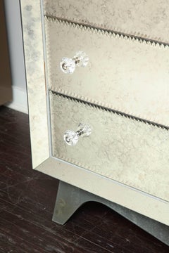 Glamorous Custom Distressed Mirror Tall Dresser