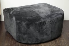 Custom Genuine Shearling Ottoman