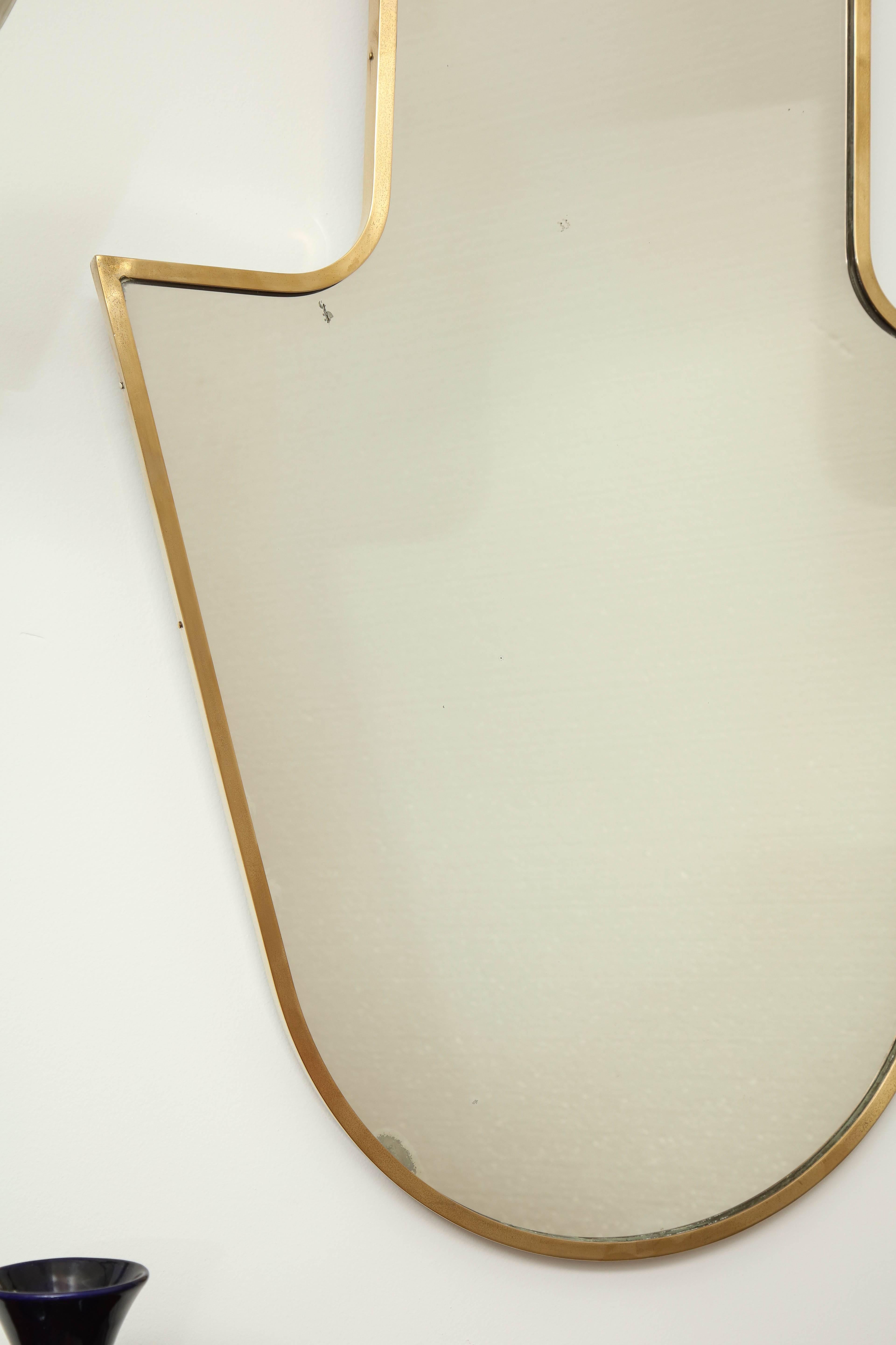 Italian Elegant Wall Mirror in Gio Ponti Style, Made in Italy For Sale