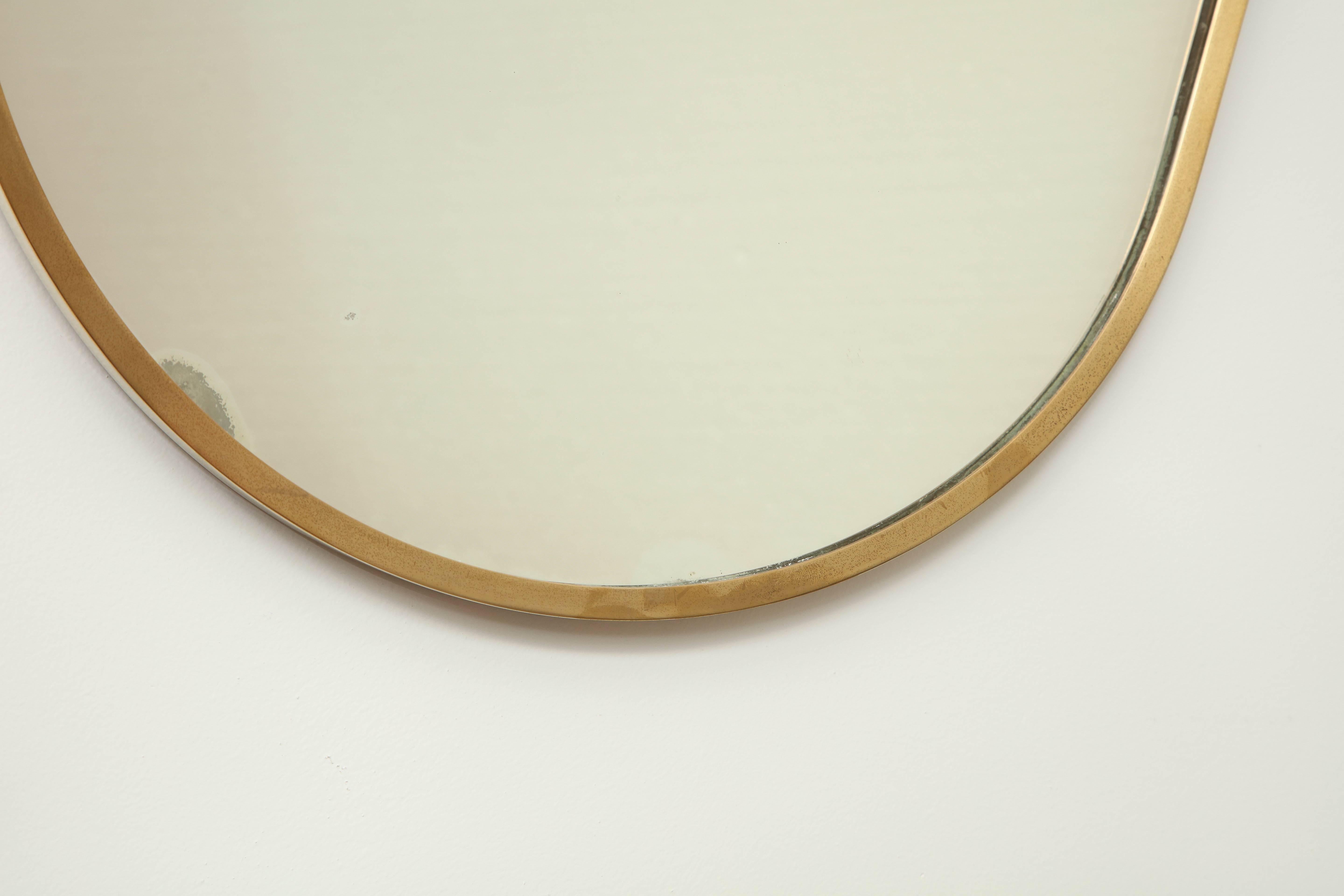 Elegant Wall Mirror in Gio Ponti Style, Made in Italy In Good Condition For Sale In New York, NY
