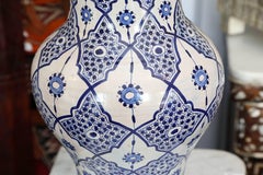 Moroccan Blue Ceramic Vase