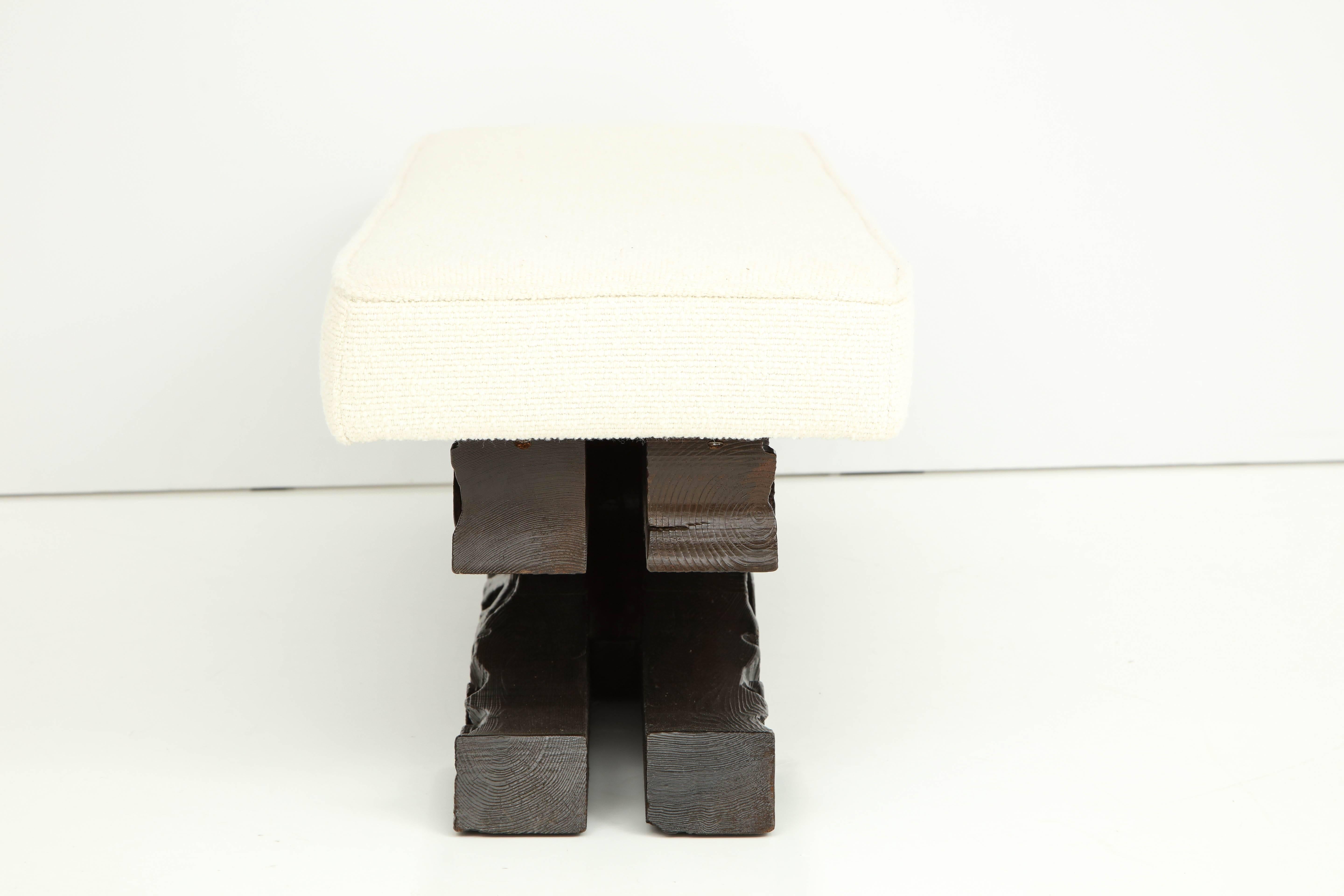 Large Brutalist Bench In Fair Condition For Sale In Newburgh, NY