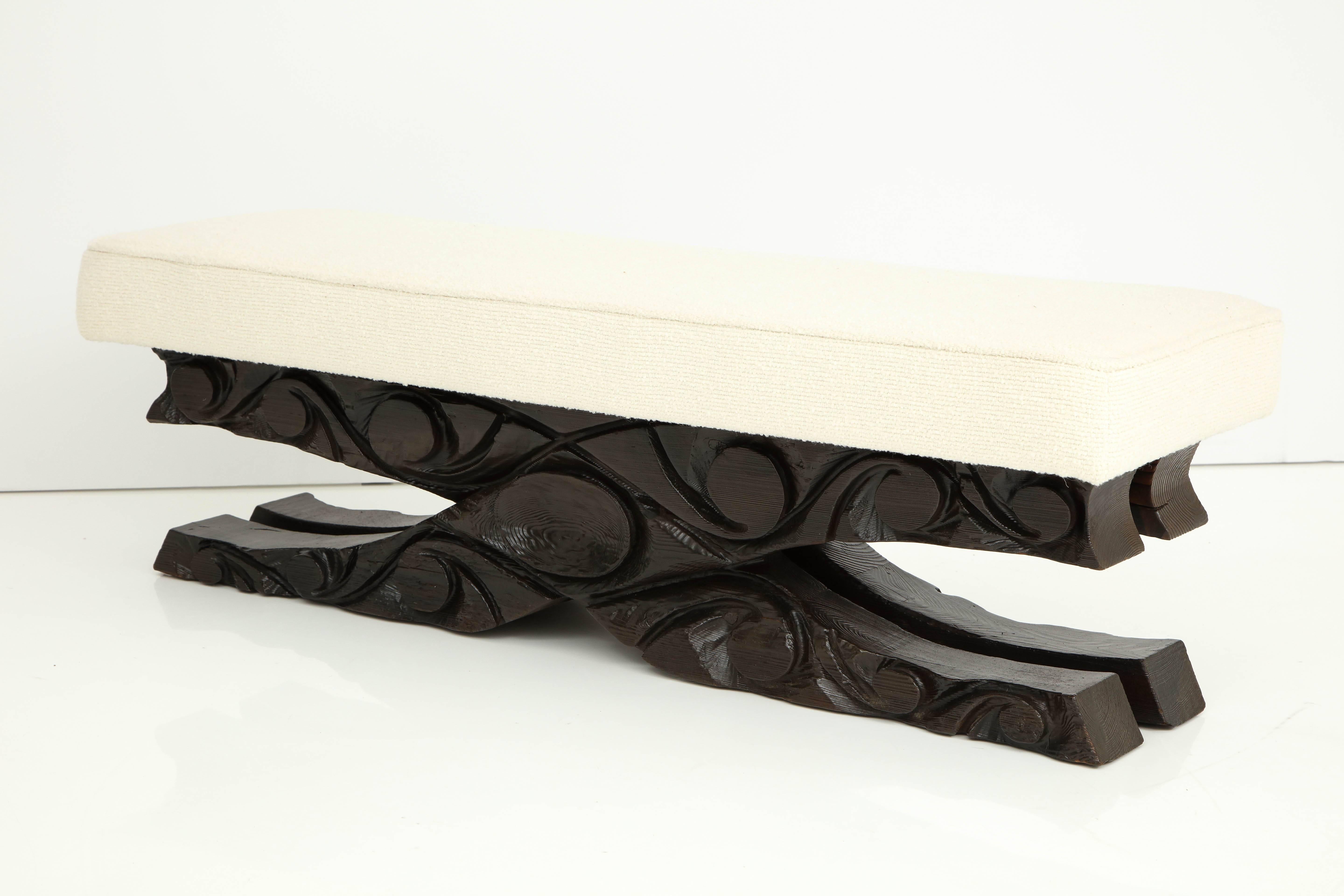20th Century Large Brutalist Bench For Sale