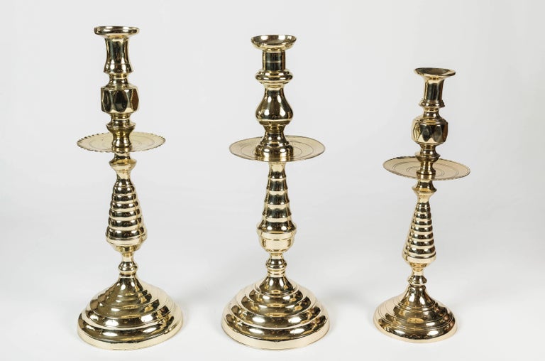 Brass Beehive Candleholder with Wax Catcher at 1stDibs