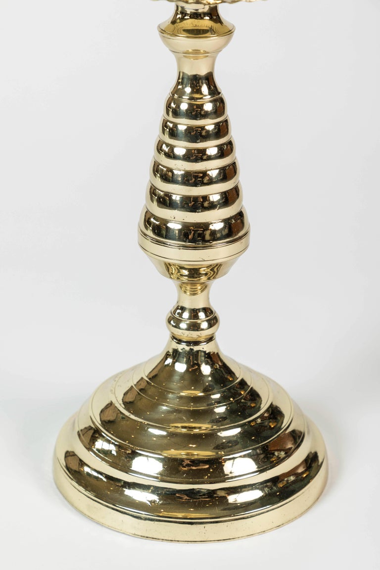 Brass Beehive Candleholder with Wax Catcher at 1stDibs