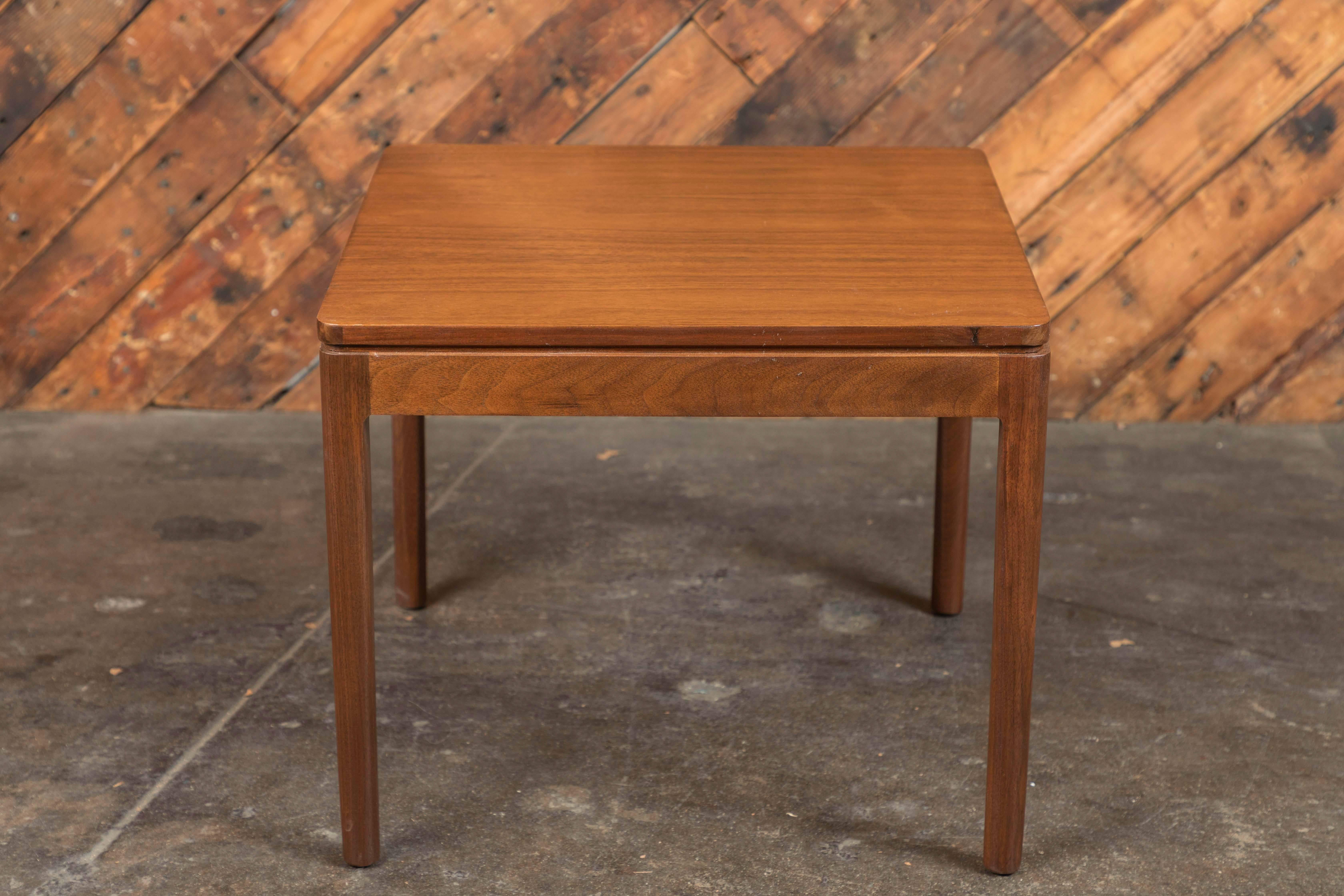 Midcentury Walnut Nesting Tables by Kipp Stewart for Drexel In Excellent Condition In santa monica, CA