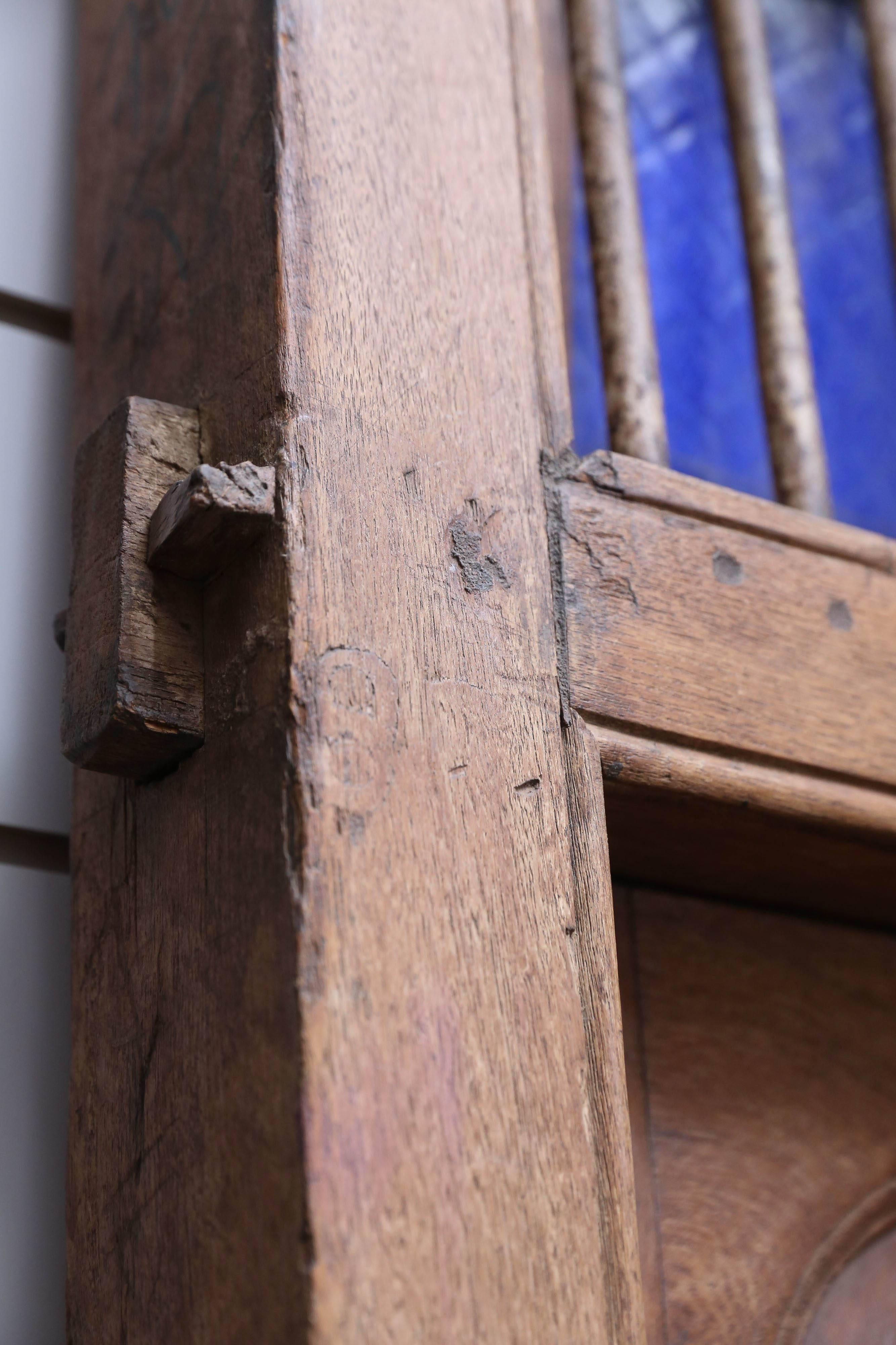 Other 1820s Solid Teak Wood Window from a Portuguese Colonial Cathedral For Sale