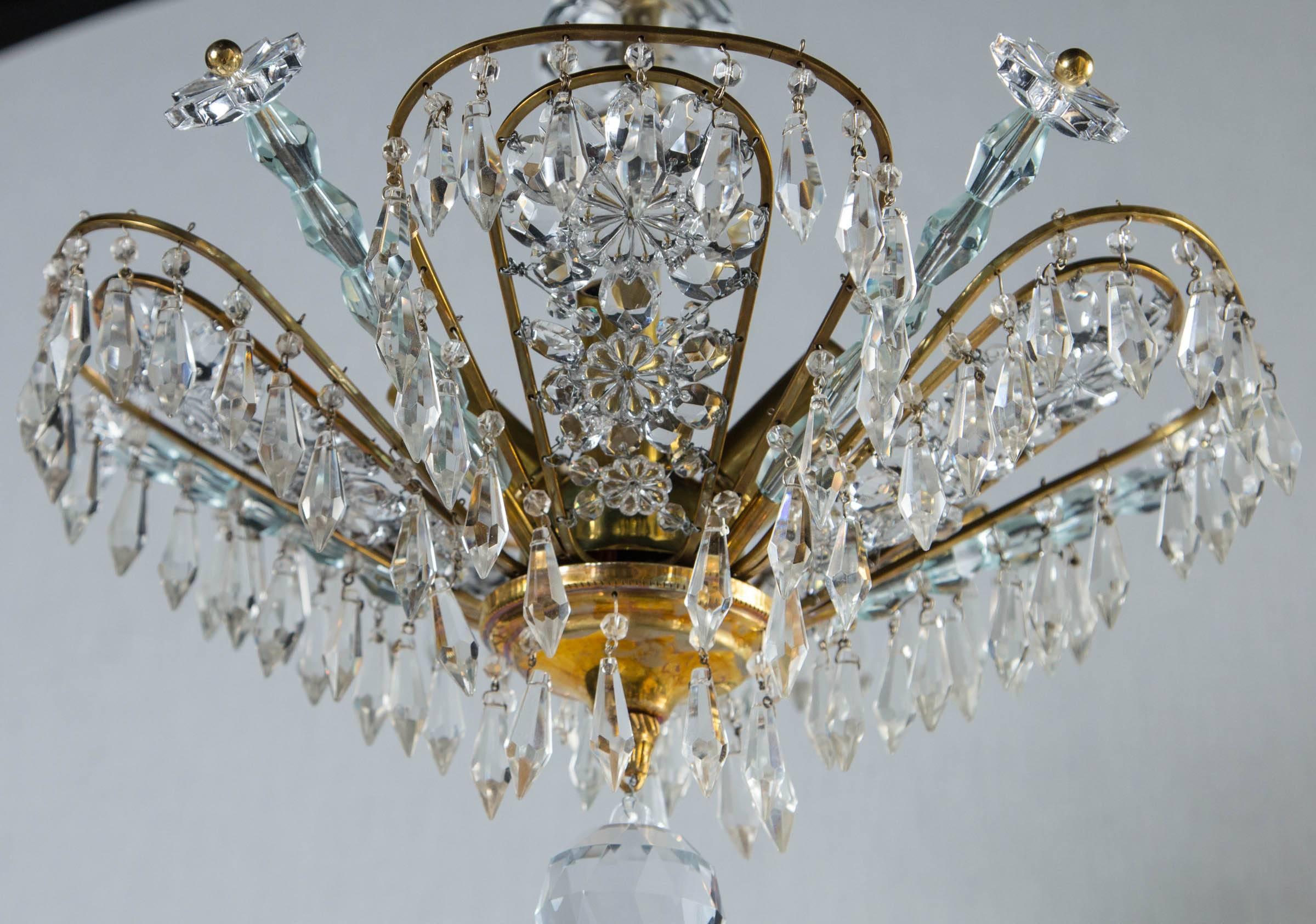 French Bagues Light Fixture In Excellent Condition For Sale In Stamford, CT