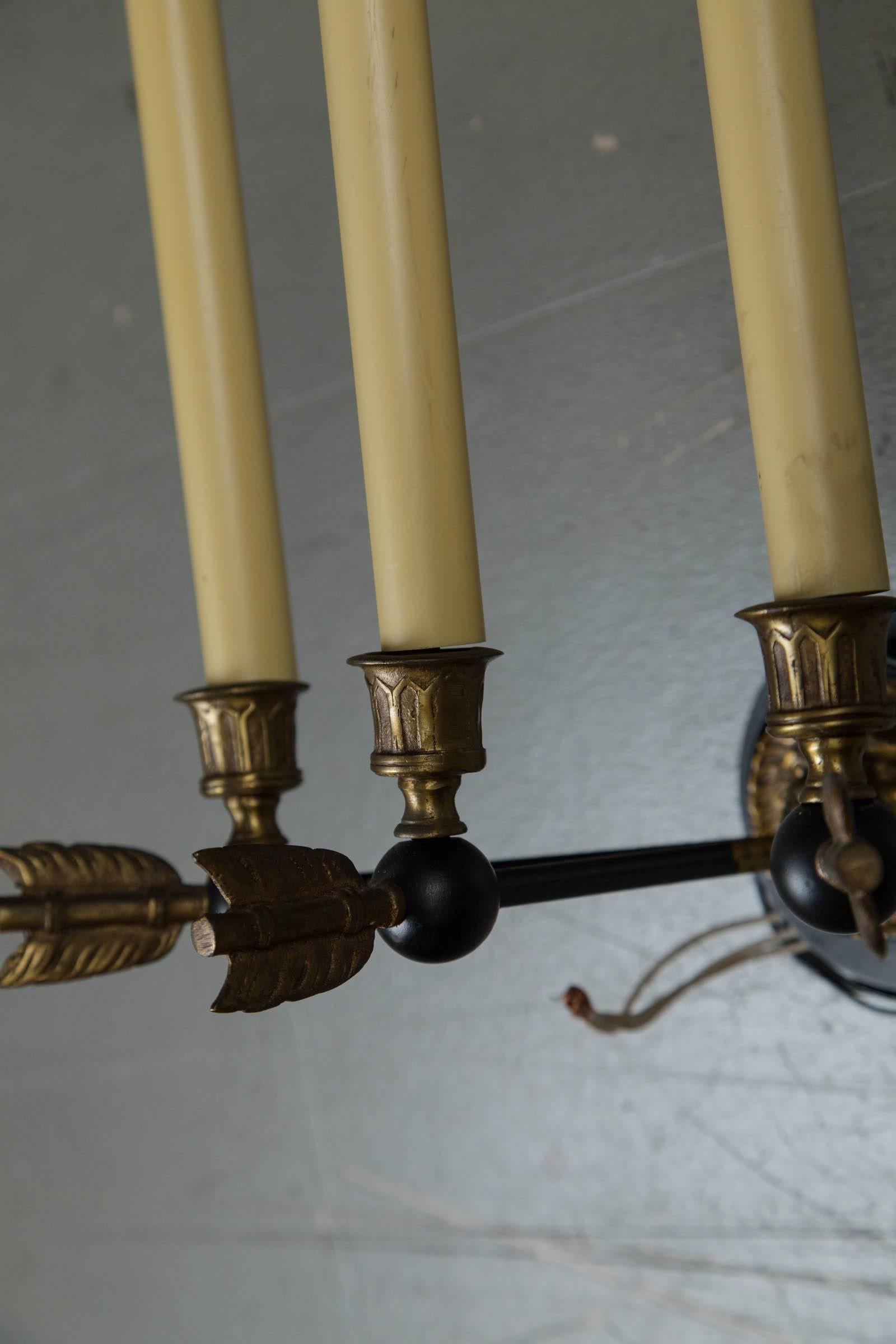 Pair of French Empire Sconces, circa 1930 For Sale 1