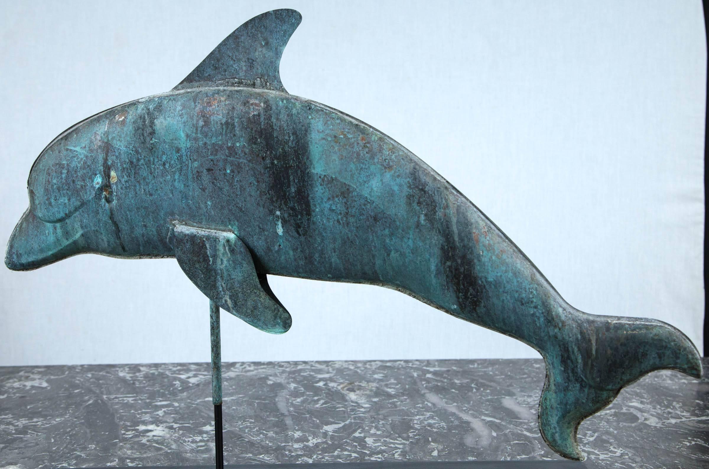 Dolphin Weathervane In Excellent Condition For Sale In Stamford, CT