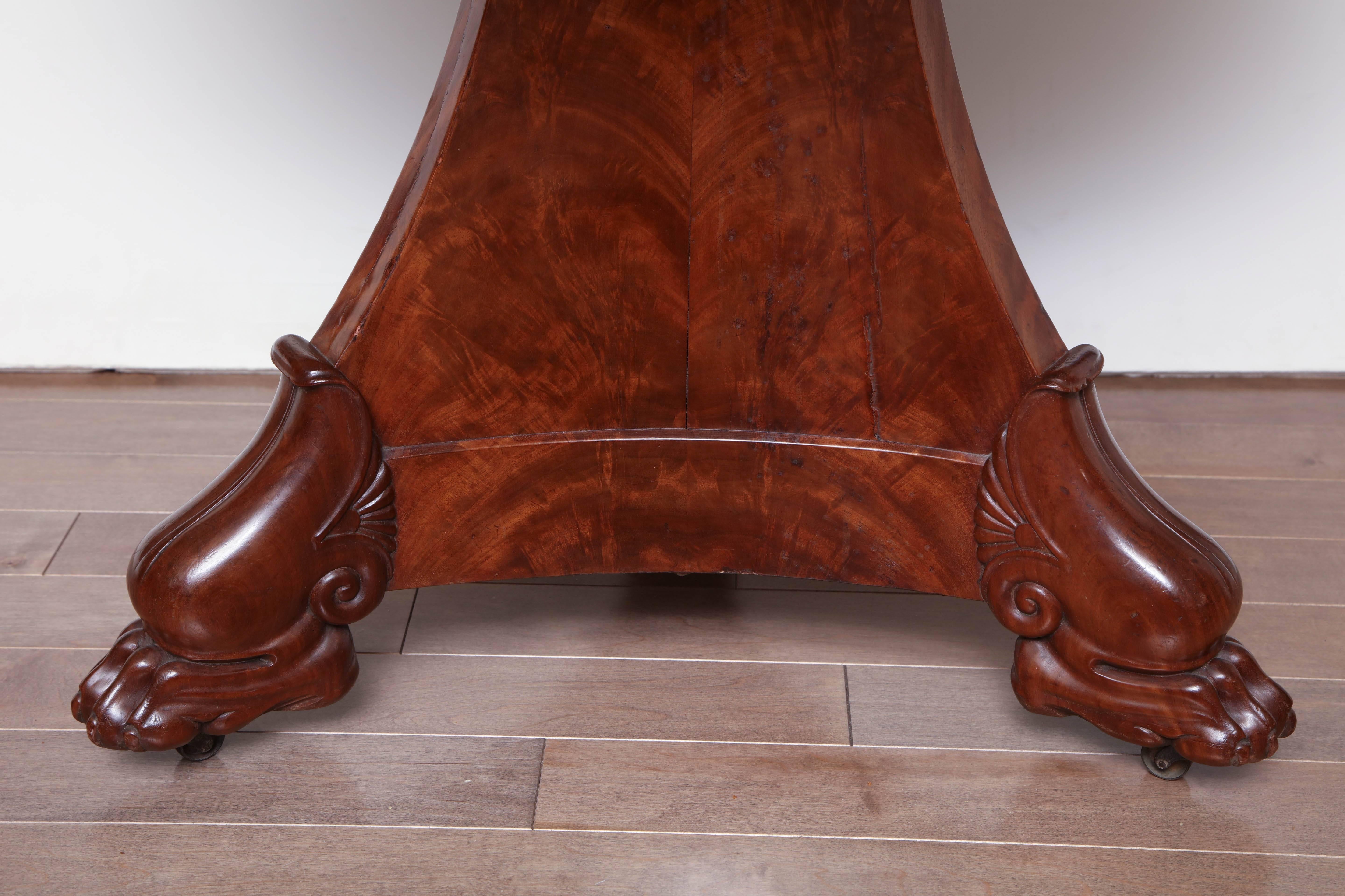 Early 19th Century French, Marble Topped Mahogany Table 4