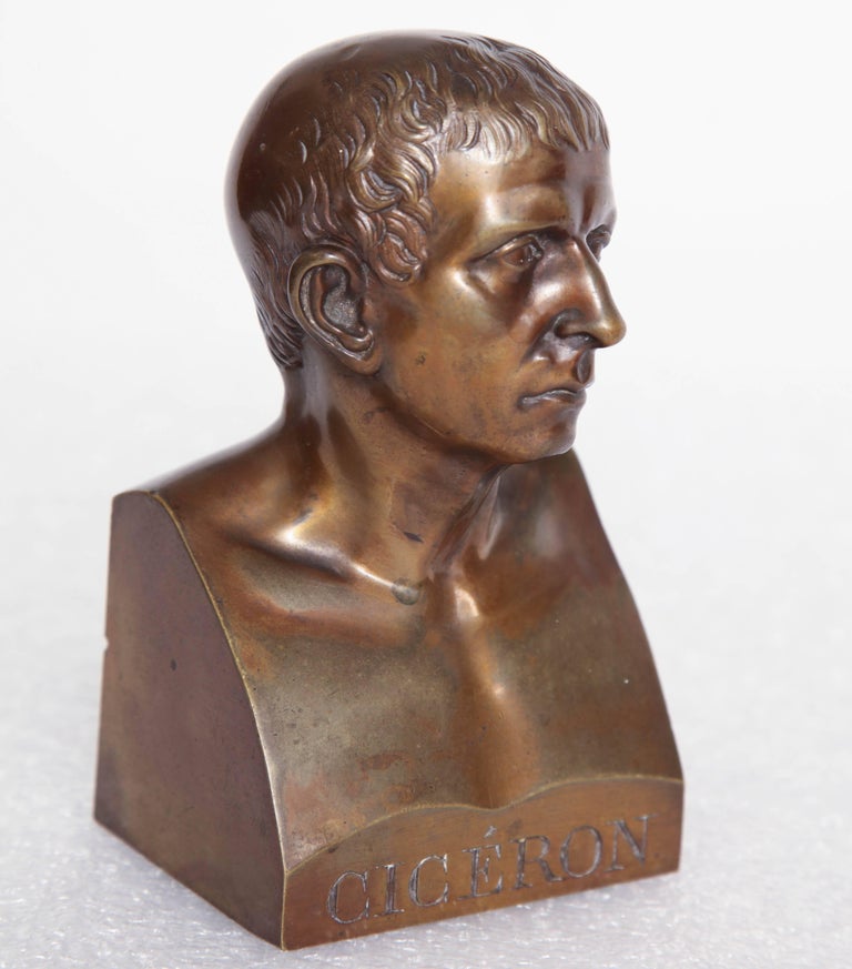 Mid19th Century Bronze Bust of Cicero For Sale at 1stDibs