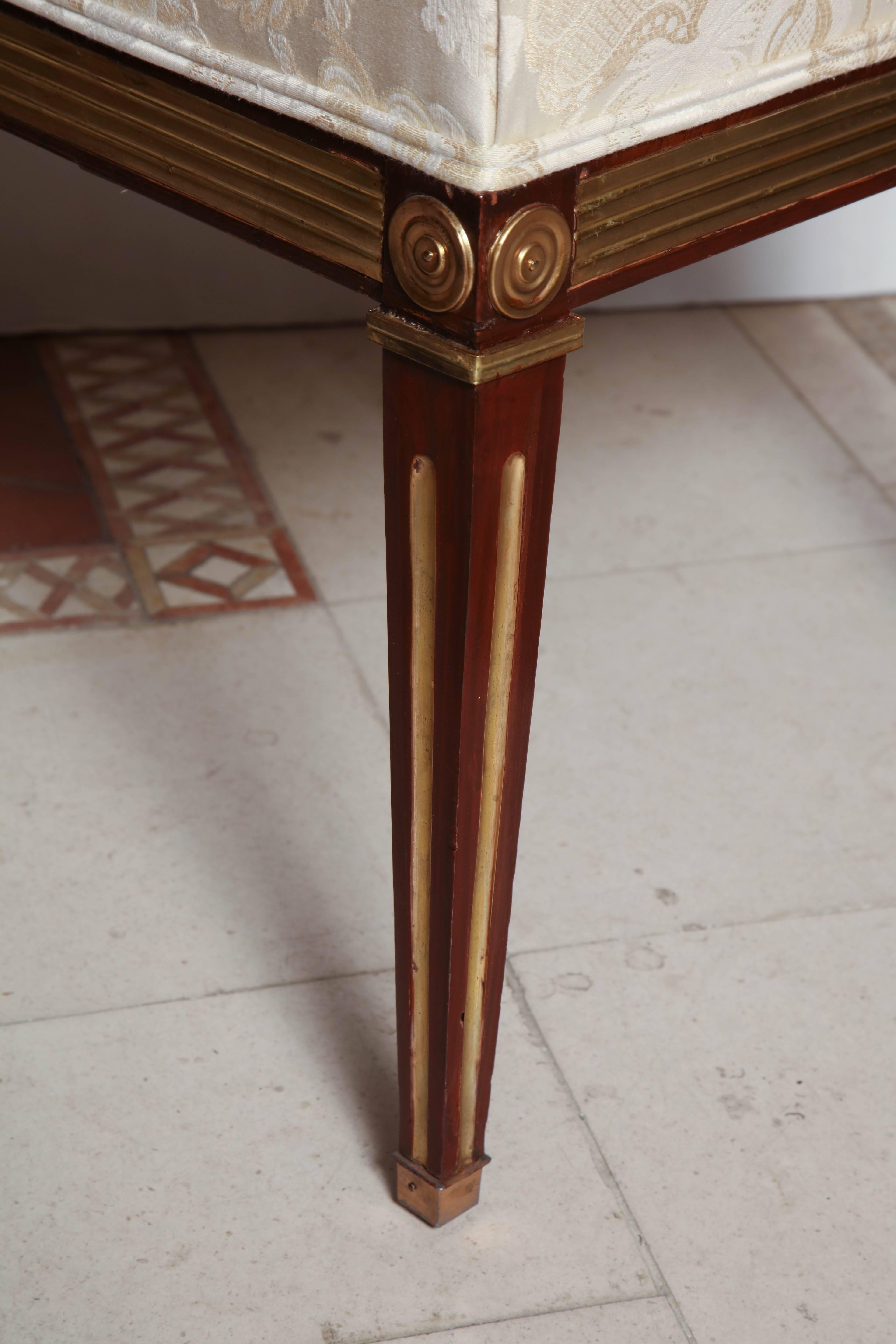 19th Century Pair of Russian Neoclassic Stools For Sale