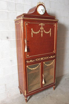 19th Century Parquetry and Gilt Bronze Cabinet by Francois Linke