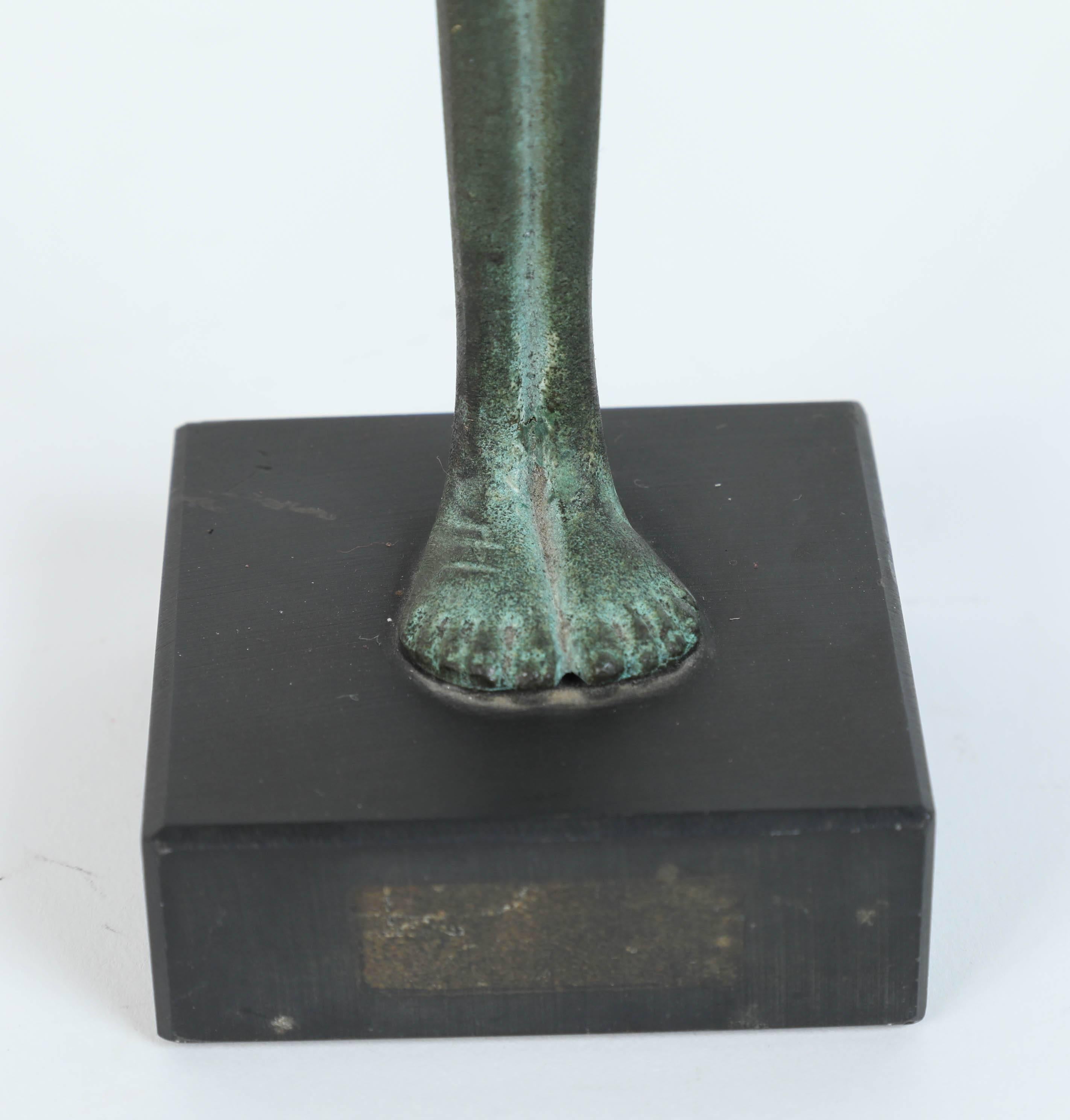 „Schirm des Abends“ Etruskische Bronze Museo Etrusco Guernacci Volterra (Handgefertigt) im Angebot