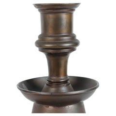 Massive Pair of Ottoman Empire Cast Bronze Candleholders