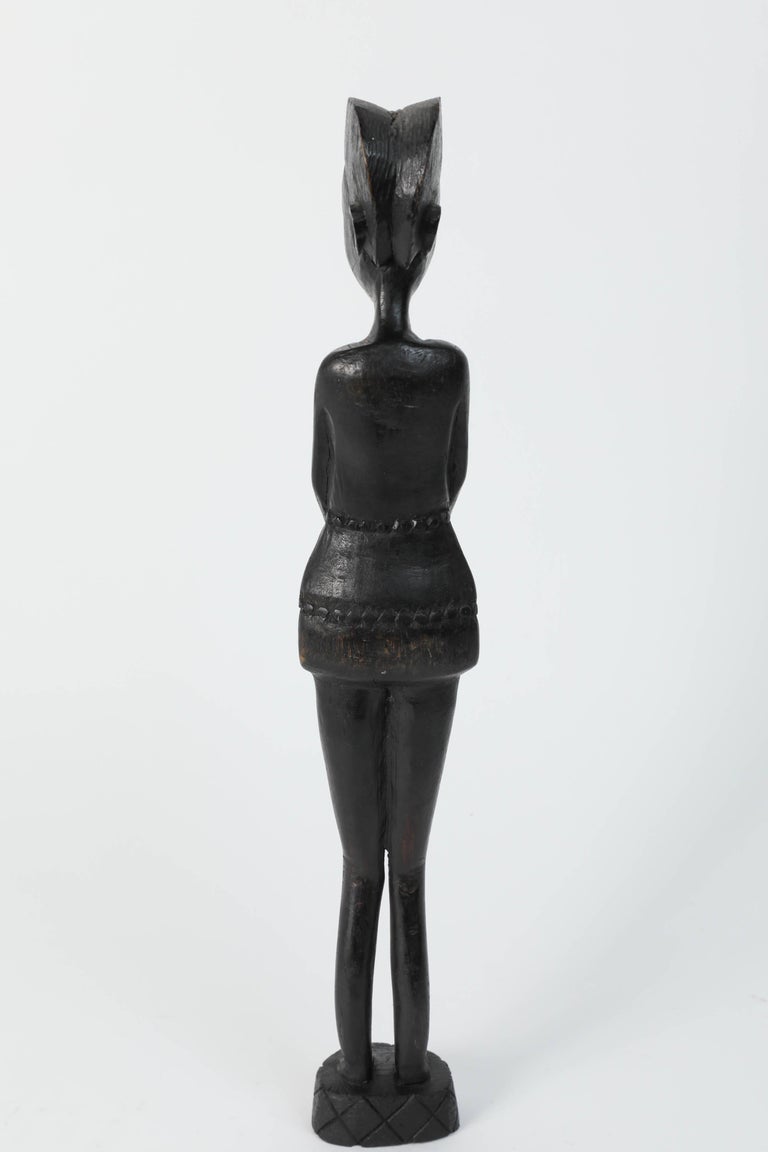 Decorative HandCarved African Set of Four Statues from Kenya at 1stDibs