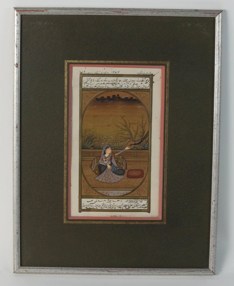 Set of Six Indian Miniature Framed Paintings For Sale at 1stdibs