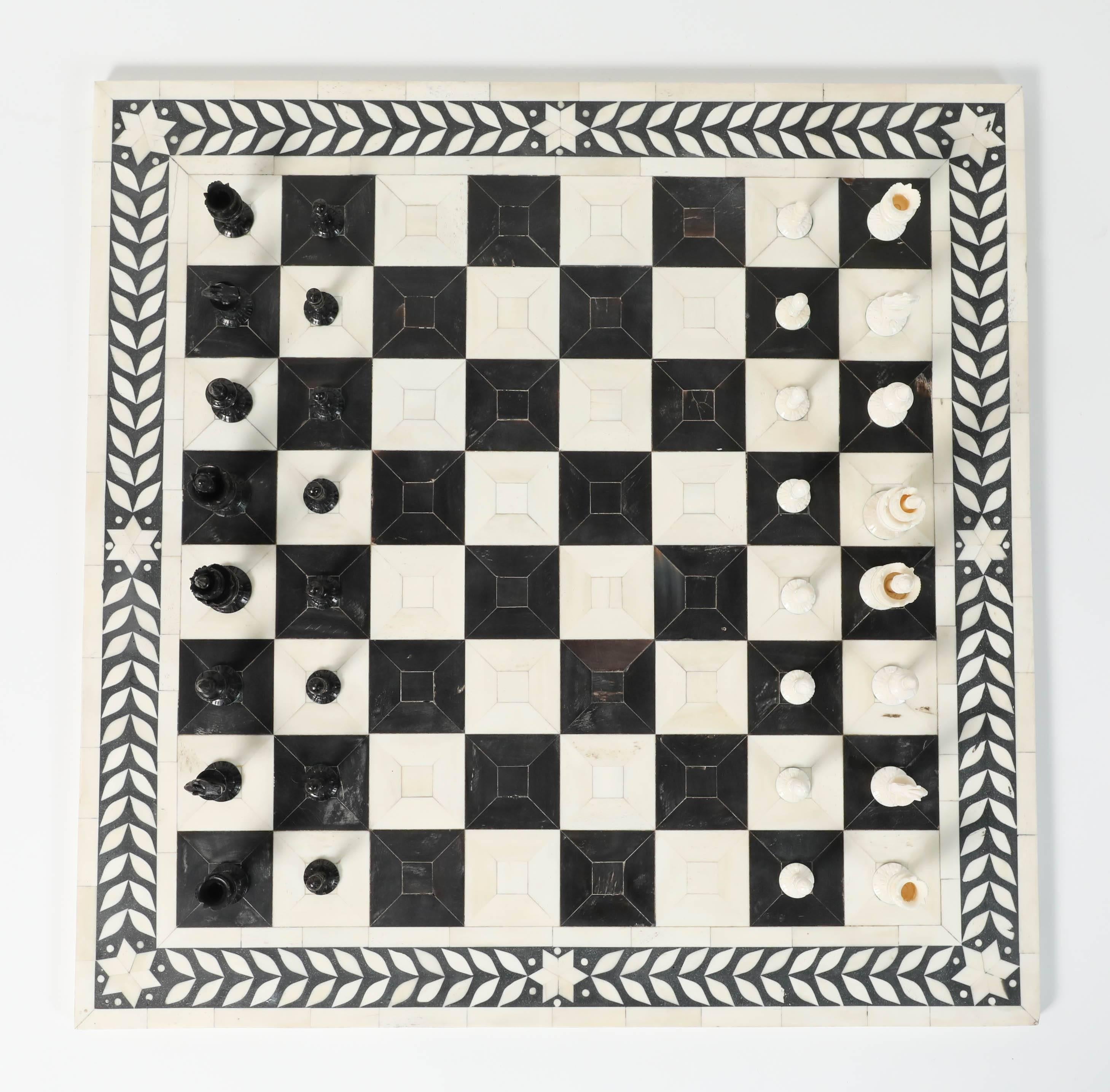 bone chess sets india