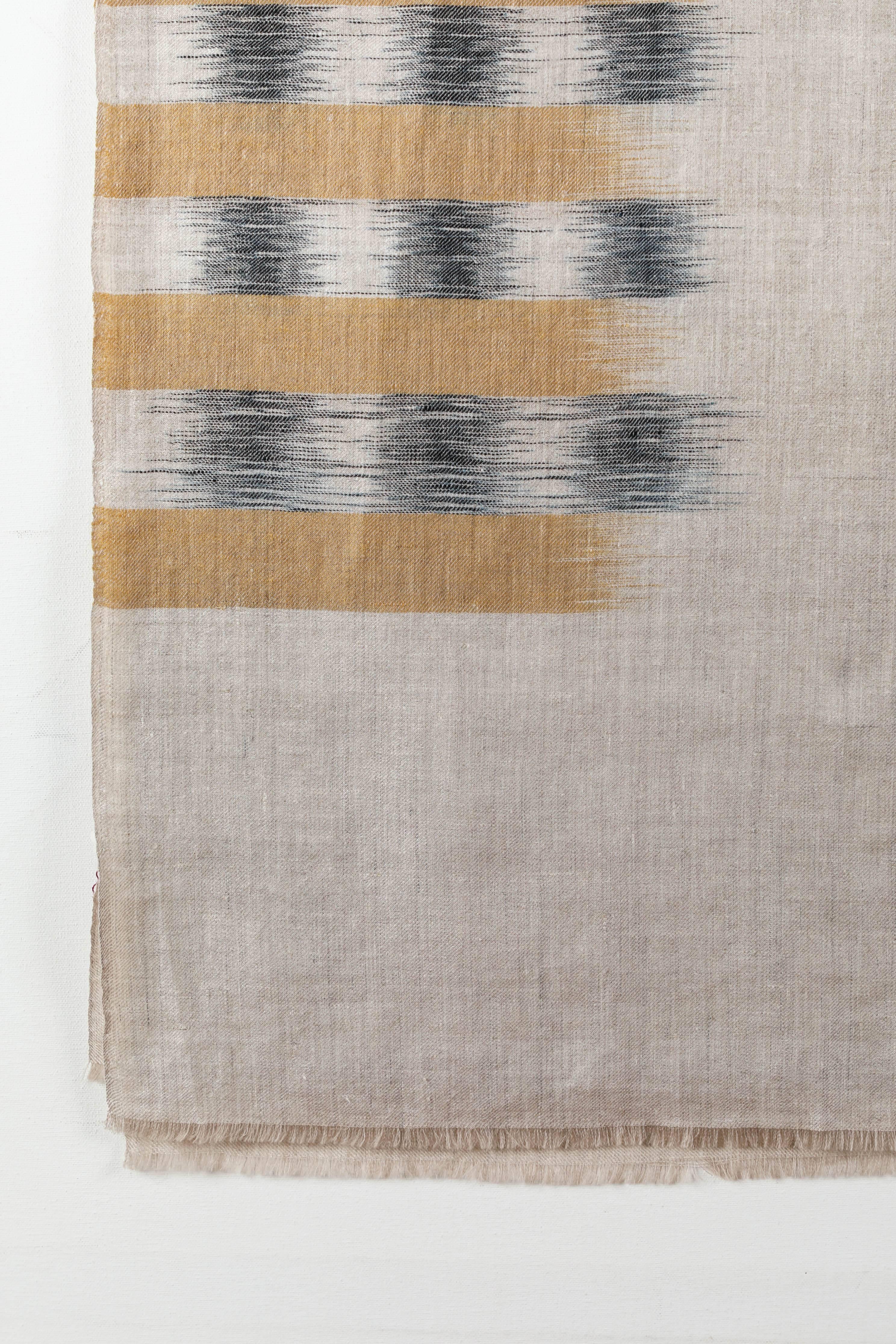 Indian Ikat Woven Cashmere Throw