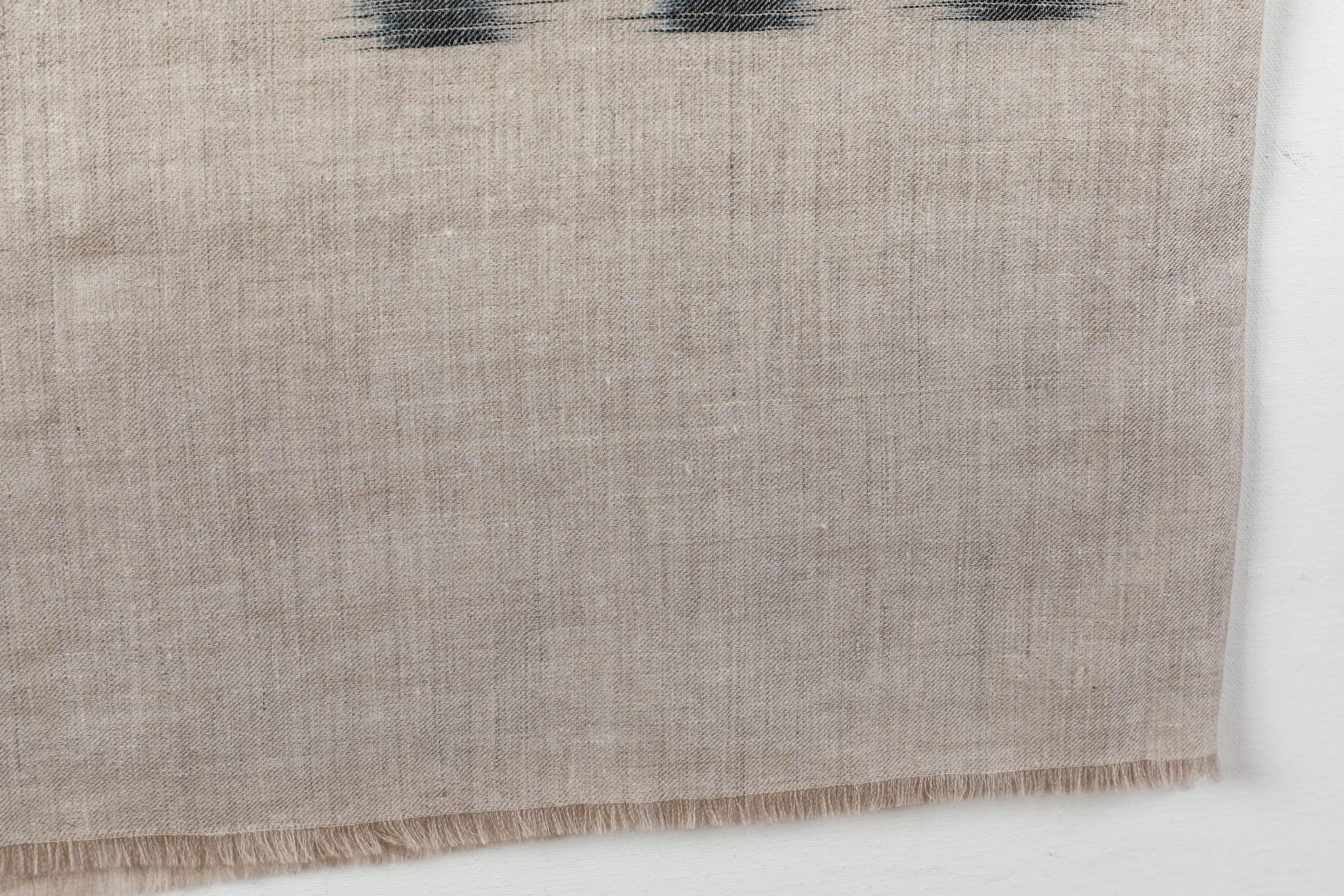 Ikat Woven Cashmere Throw 1
