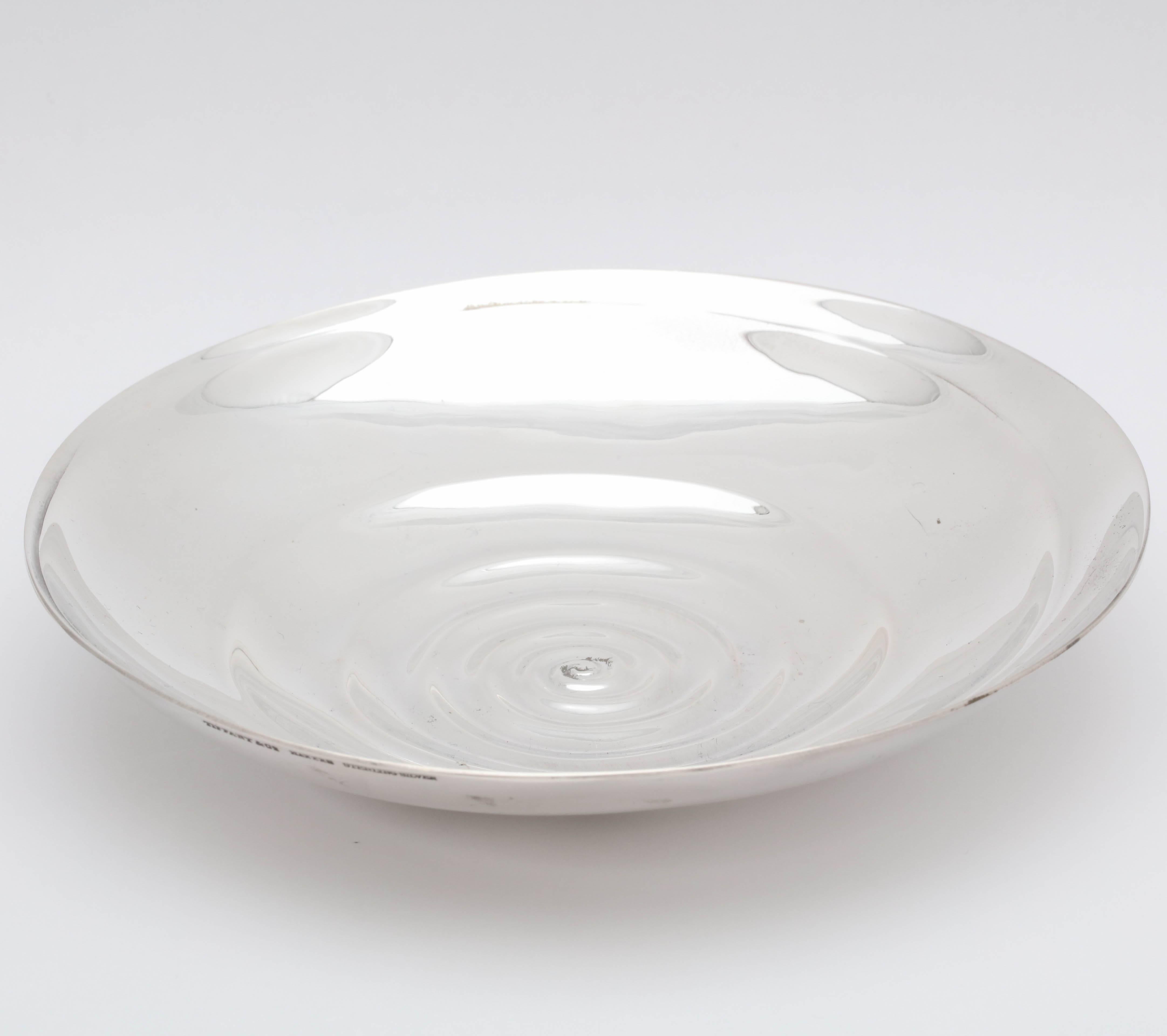 American Unusual Midcentury Sterling Silver Tiffany Bowl