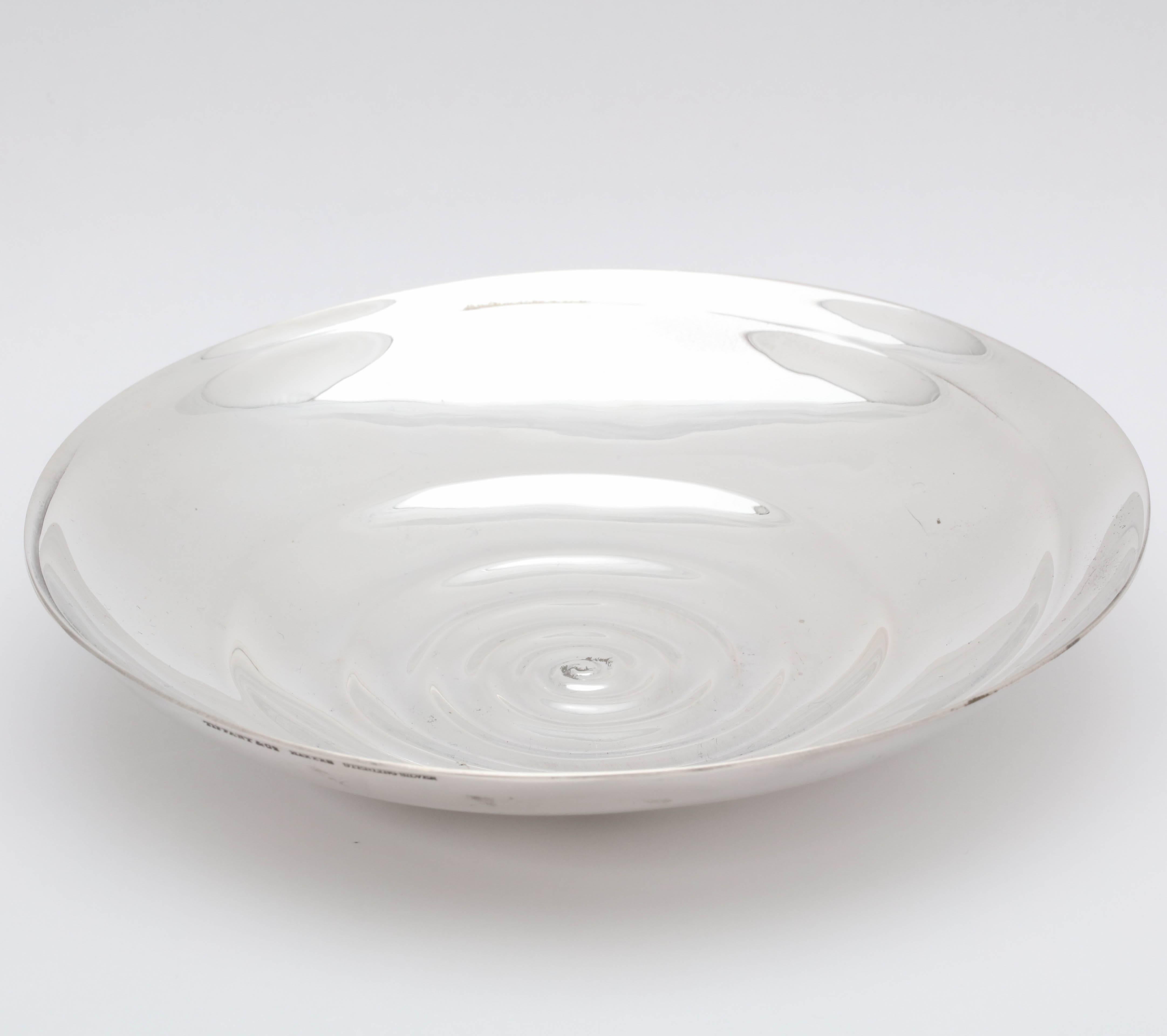 Unusual Midcentury Sterling Silver Tiffany Bowl For Sale at 1stDibs