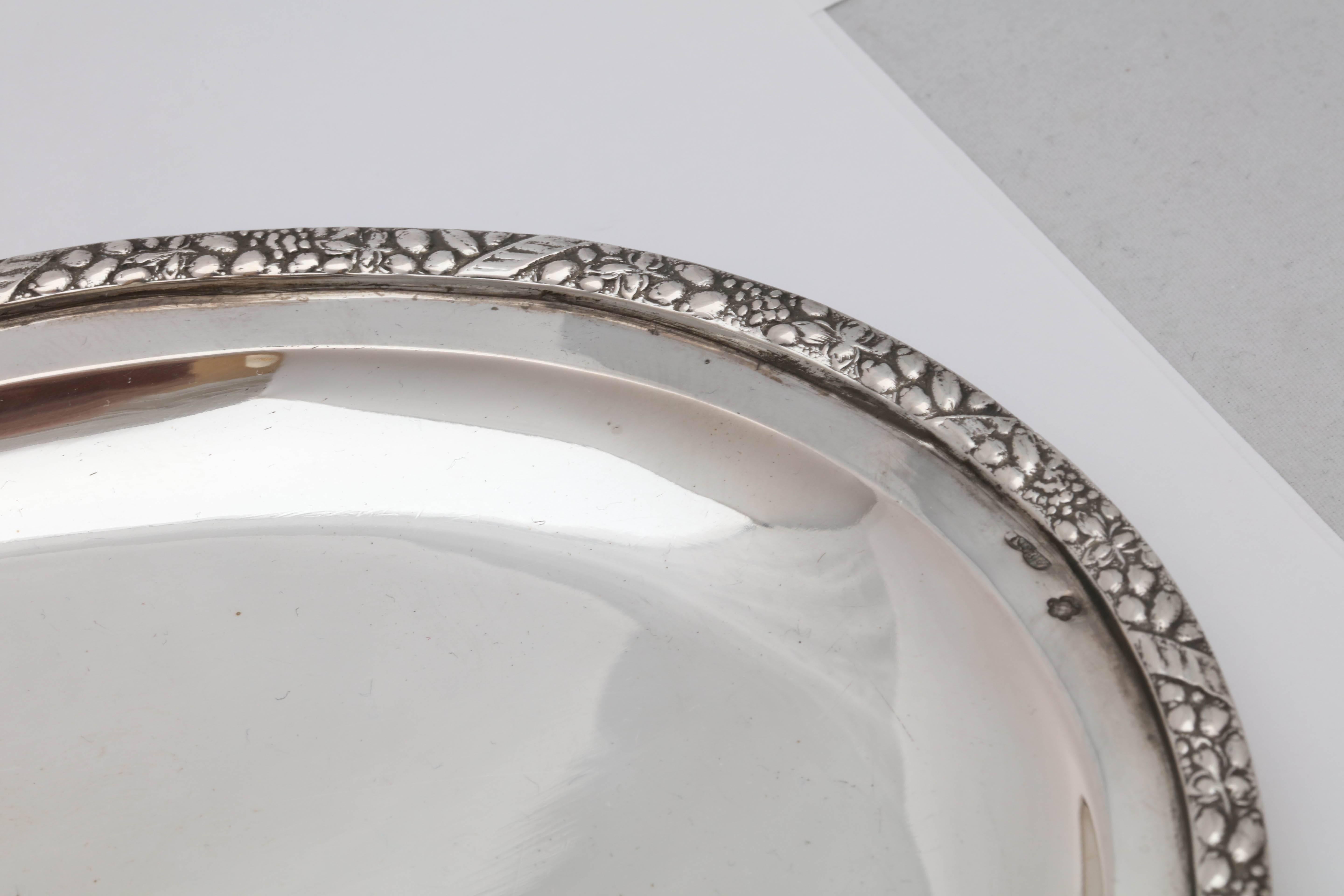 Victorian Austrian Continental Silver '.835' Oval Serving or Table Platter