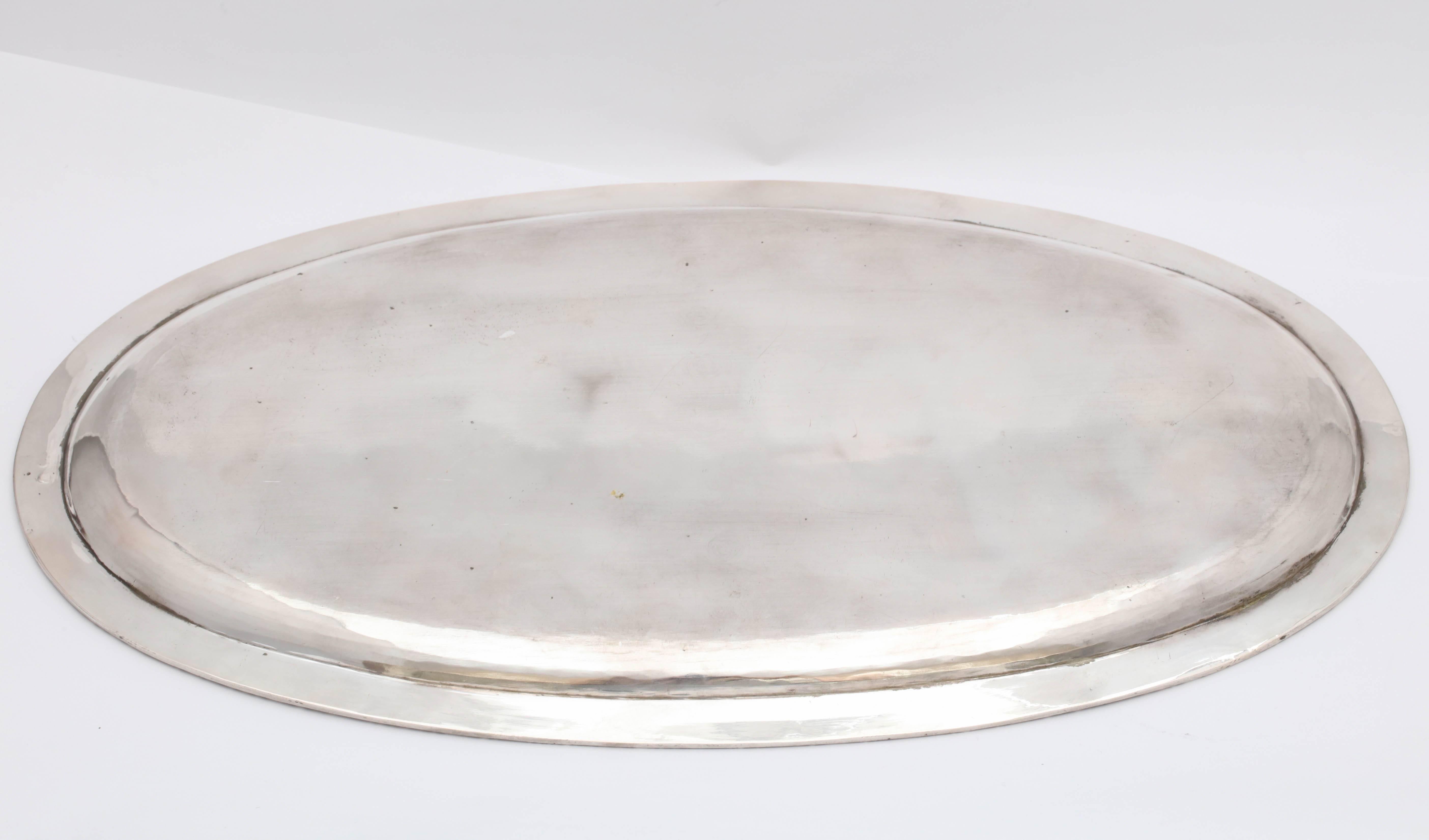 Early 20th Century Austrian Continental Silver '.835' Oval Serving or Table Platter