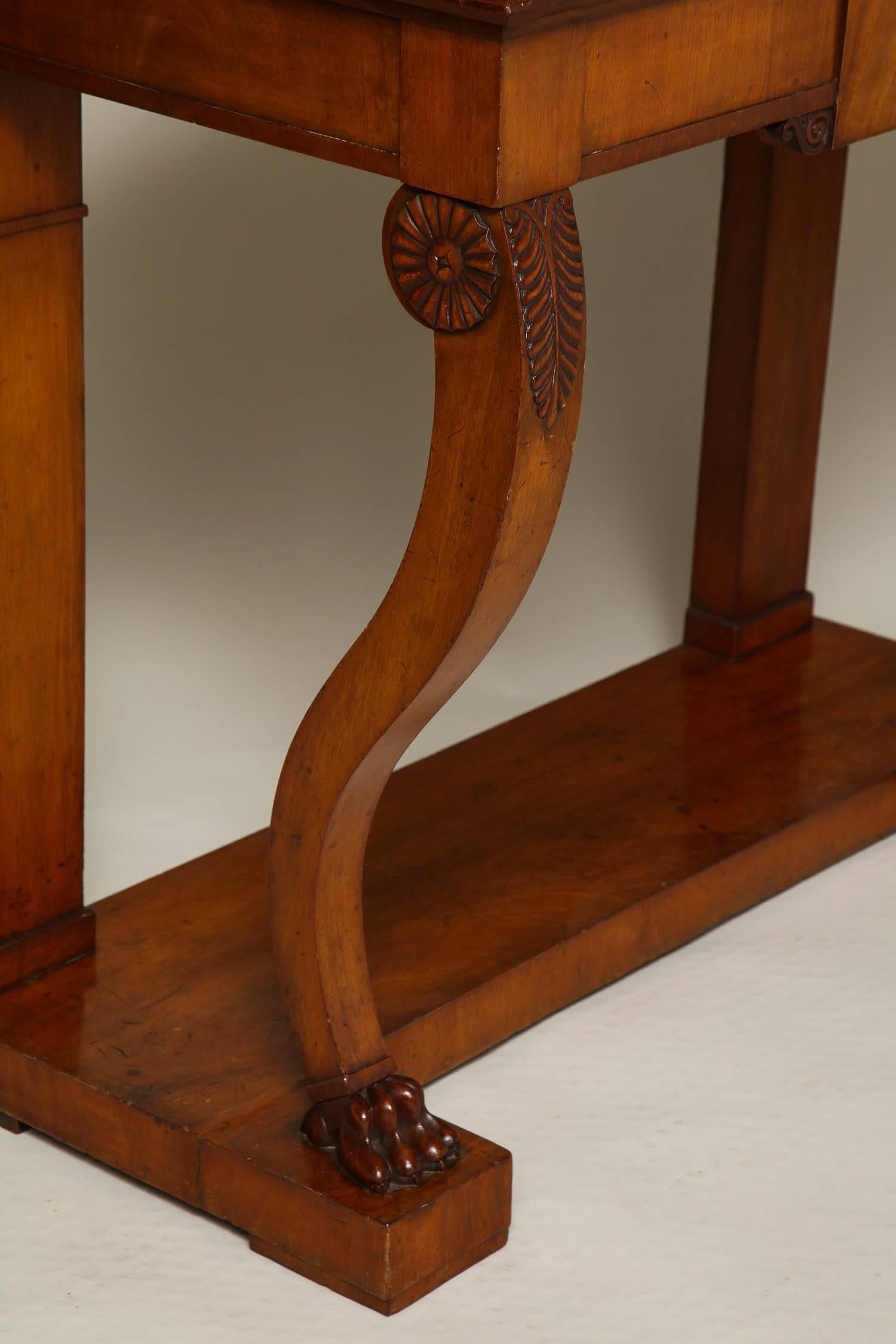 Mahogany Pair of Gustavian Console Tables