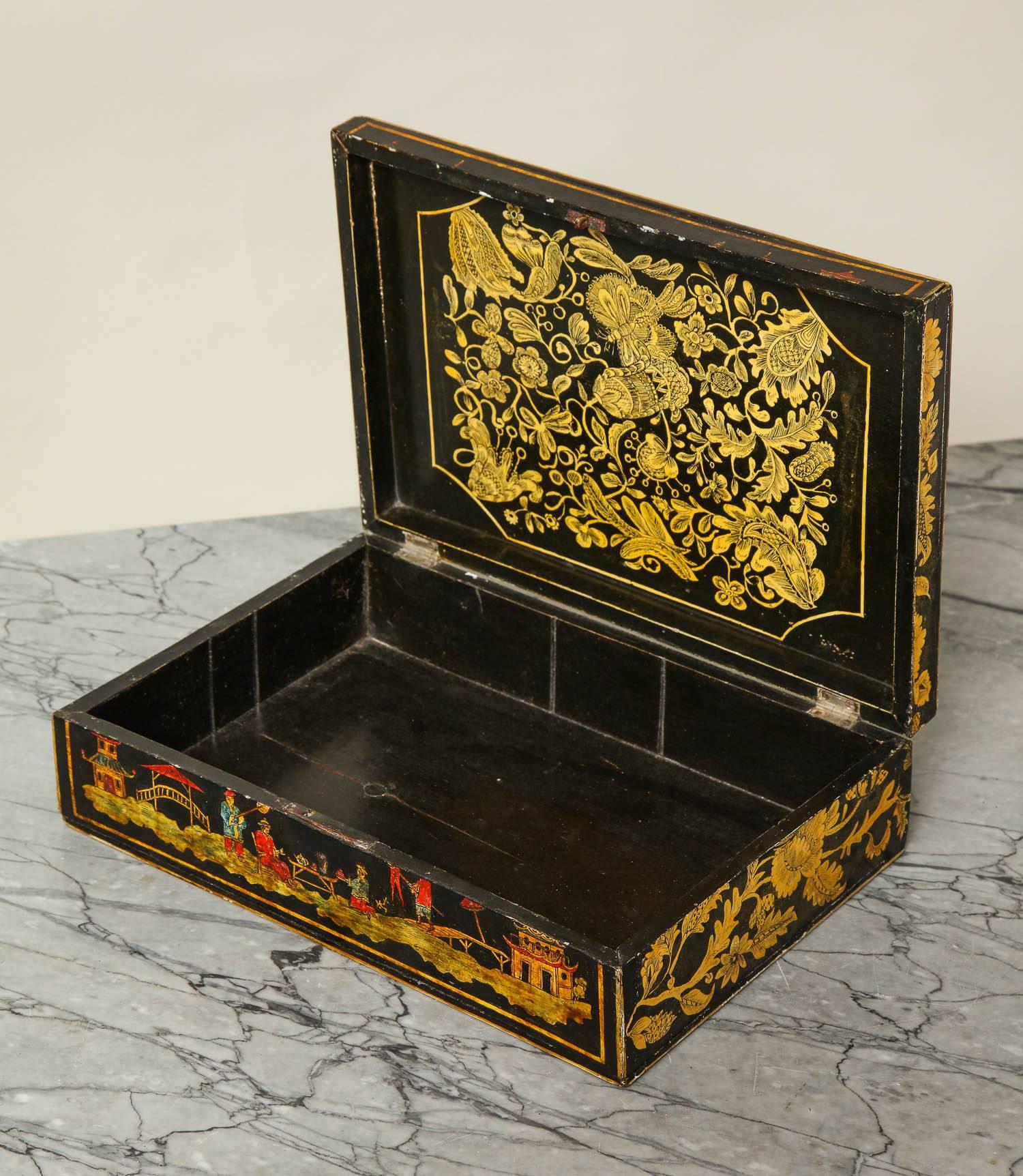 English Regency Penwork Box For Sale 3