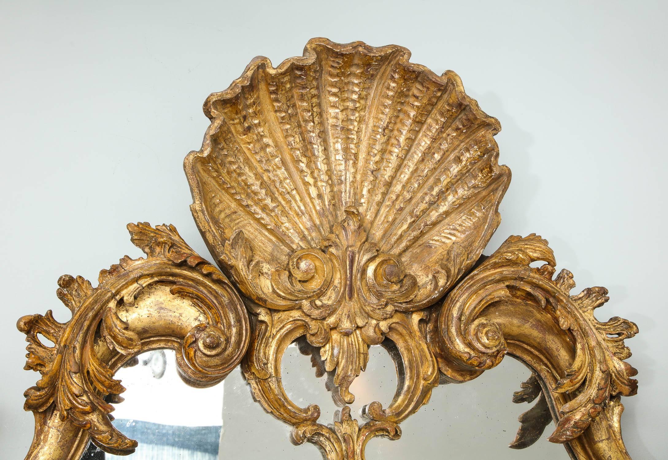 Late 19th Century English Rococo Mirror