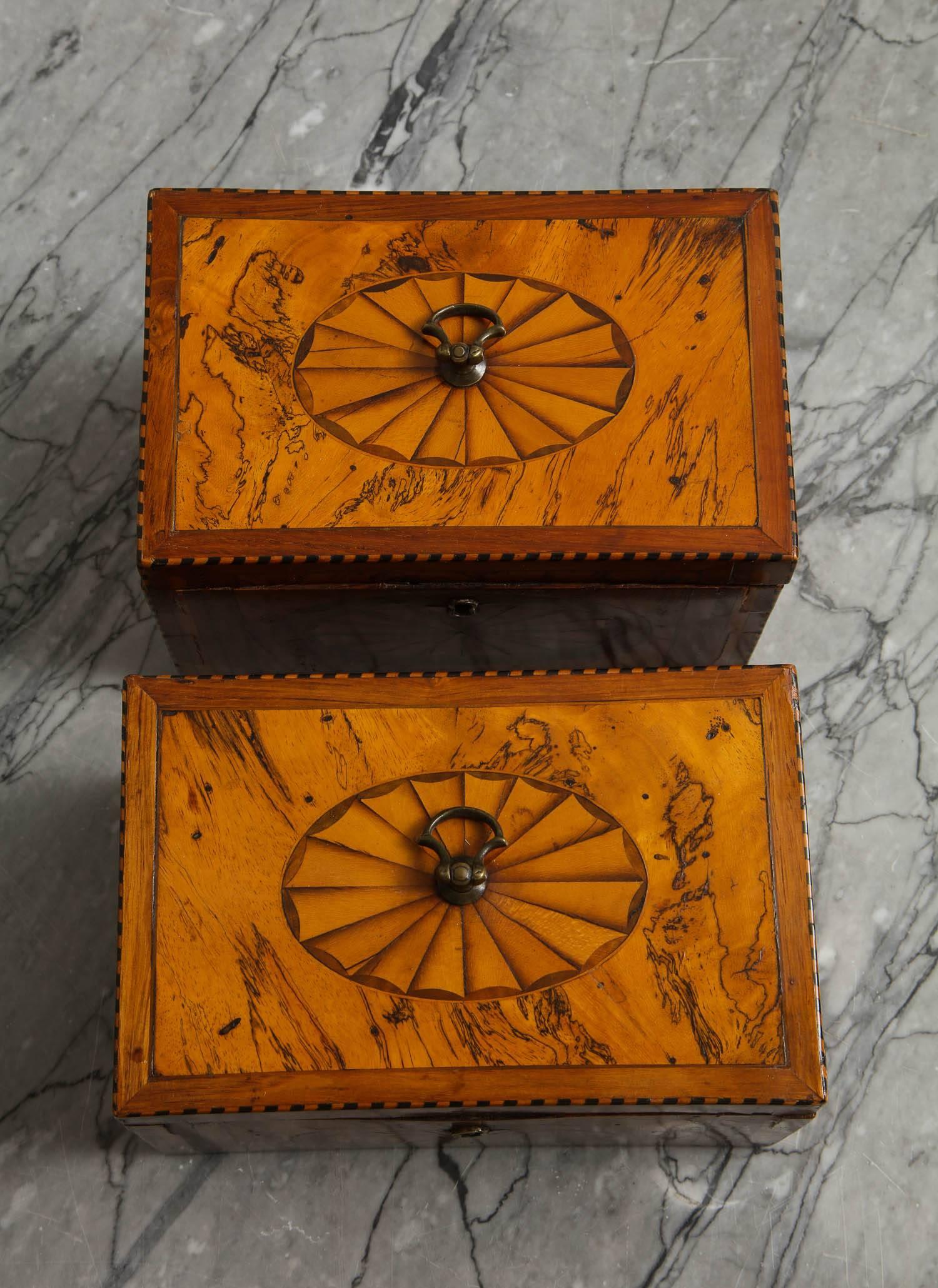 18th Century Pair of Georgian Boxes