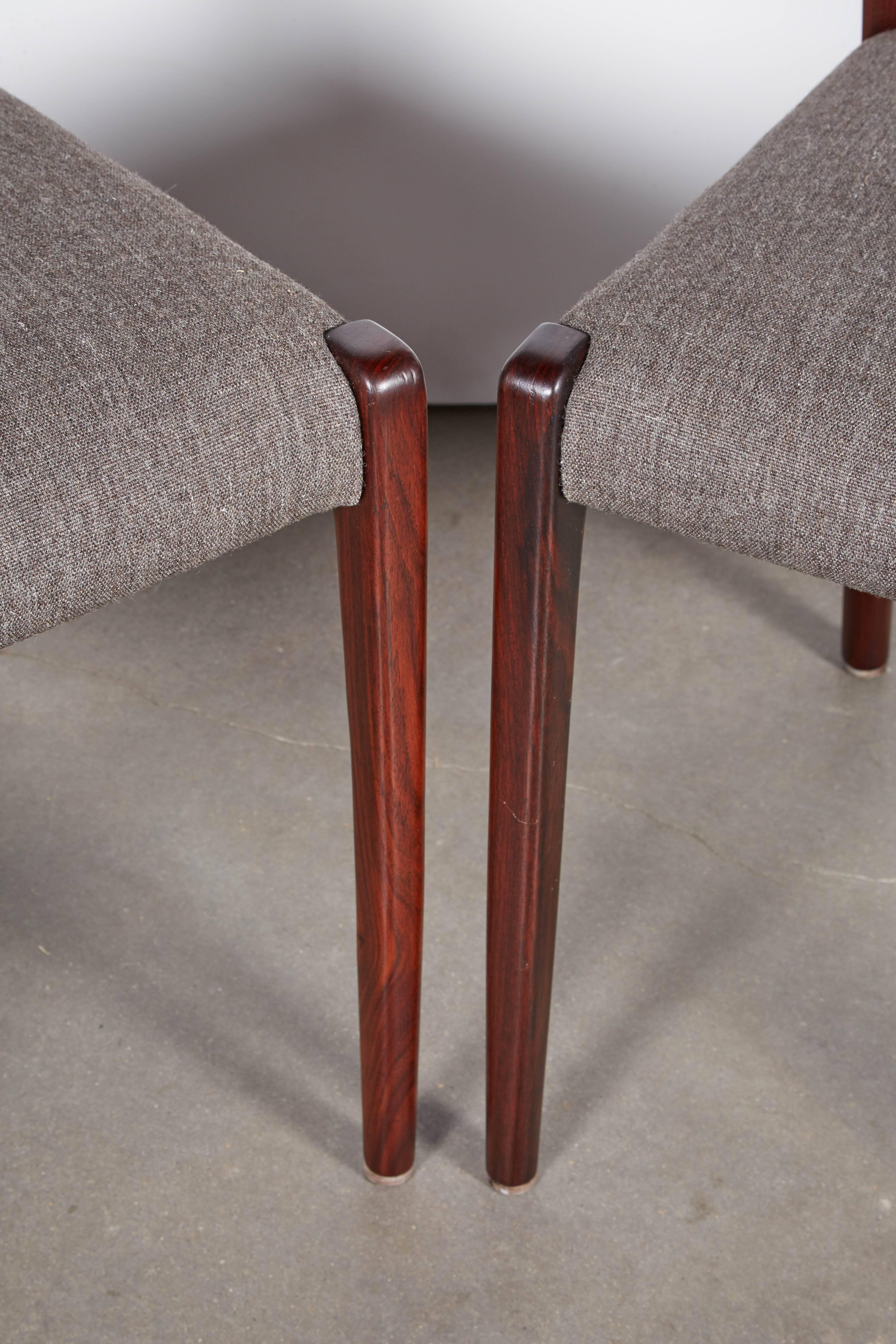 Danish Niels Moller No 71 Rosewood Dining Chairs, Set of Six