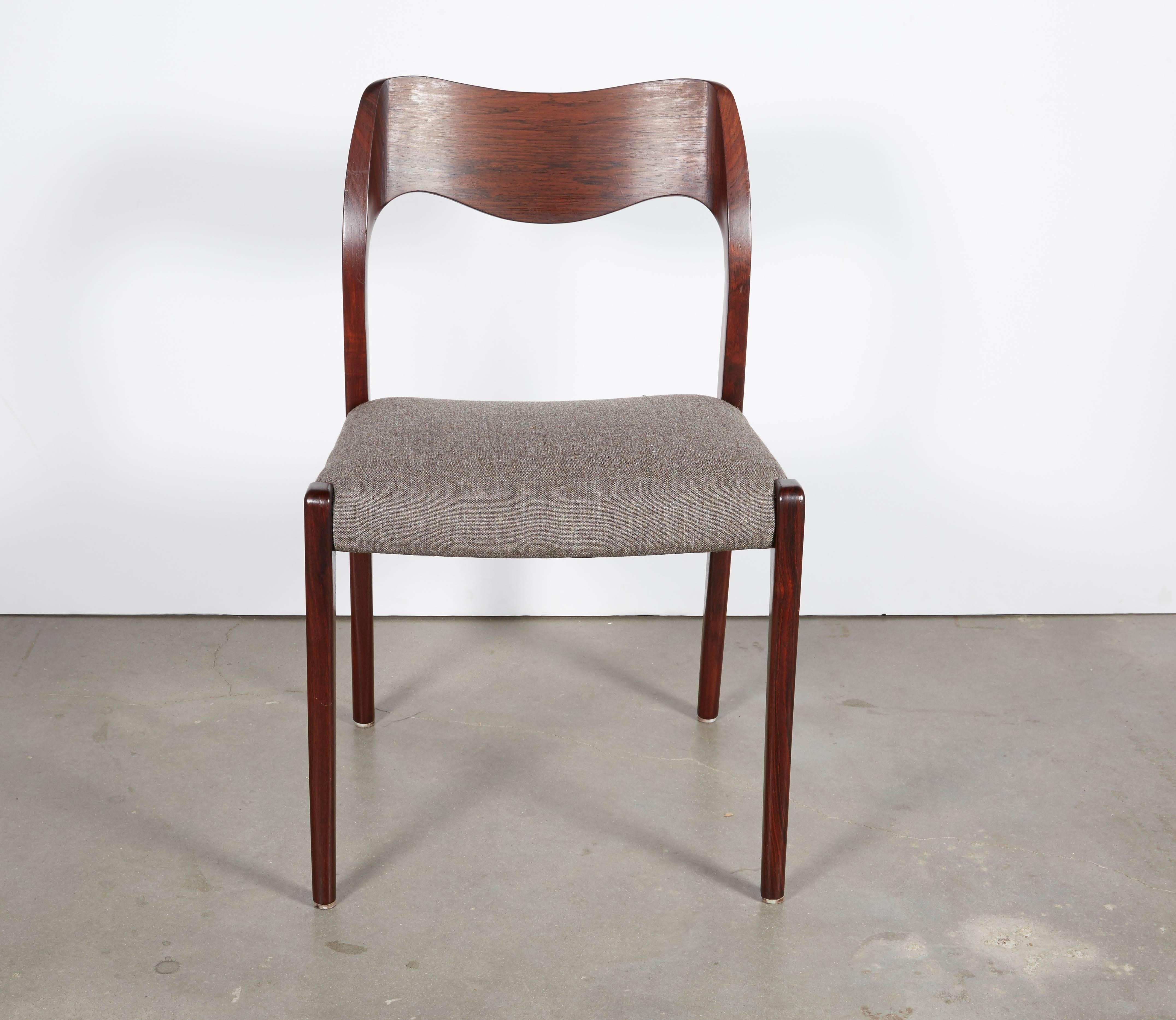 Oiled Niels Moller No 71 Rosewood Dining Chairs, Set of Six