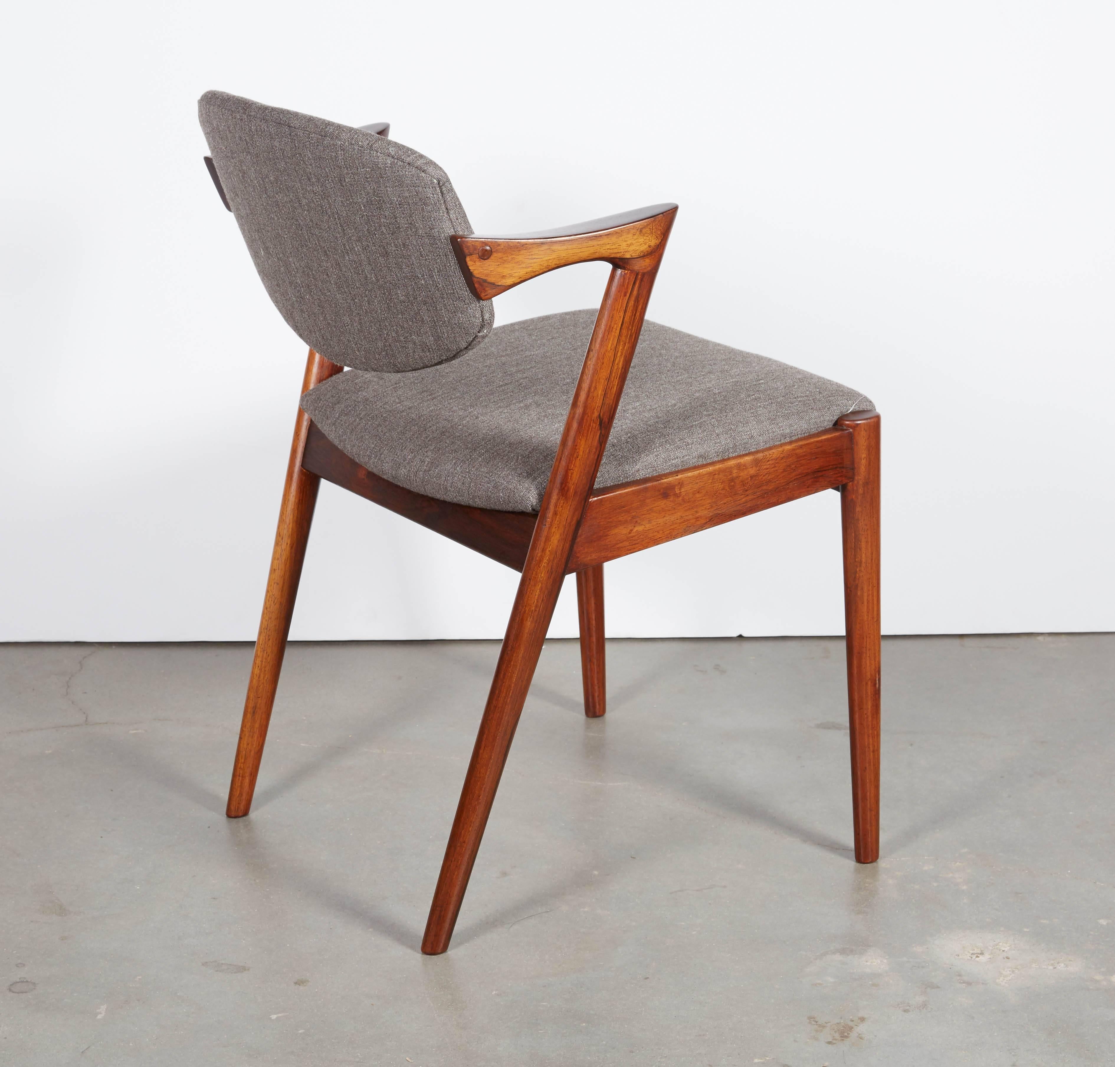 Kai Kristiansen No. 42 Rosewood Dining Chairs, Set of Eight 1