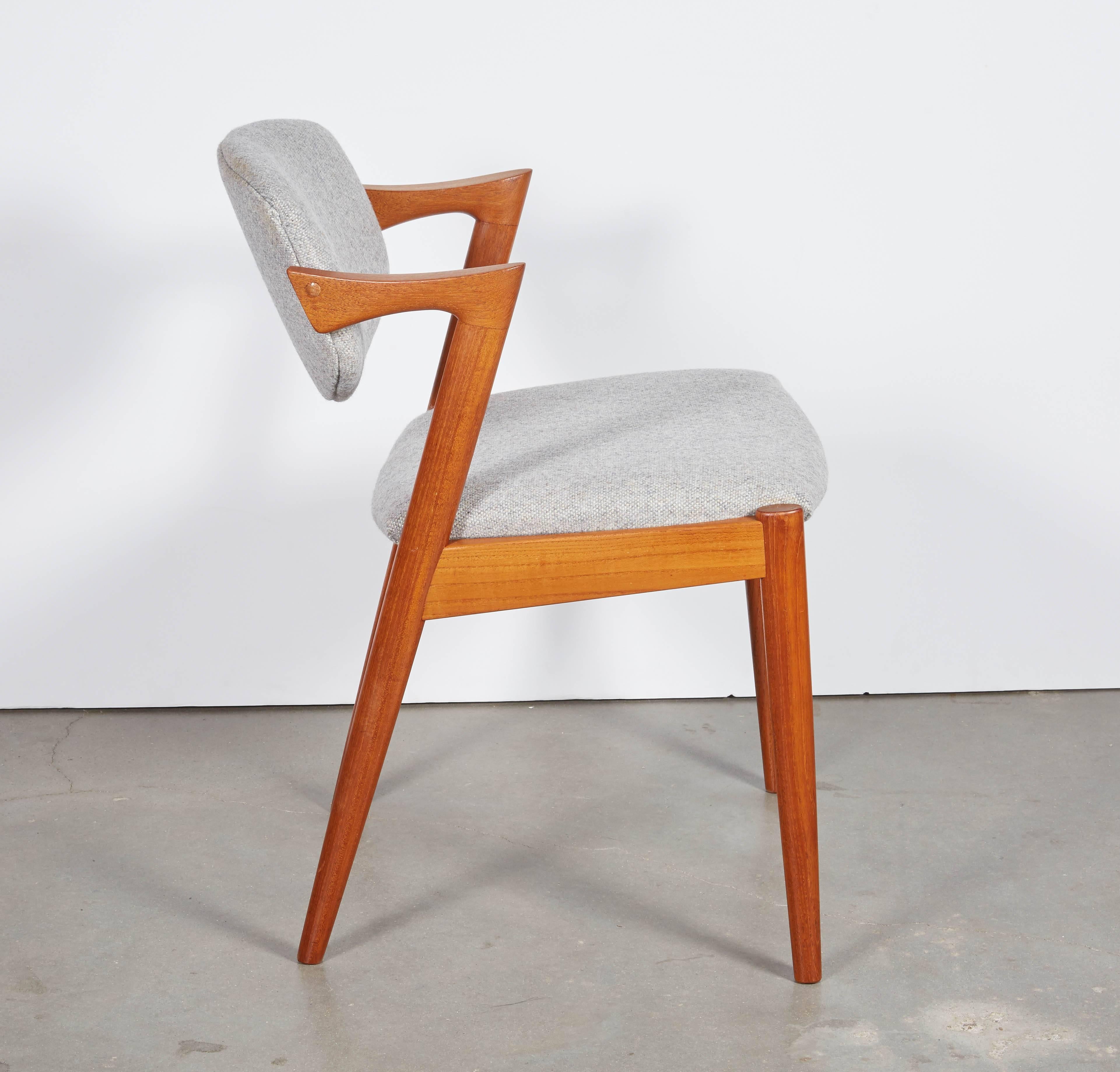 No. 42 Kai Kristiansen Teak Dining Chairs, Set of FOUR  1
