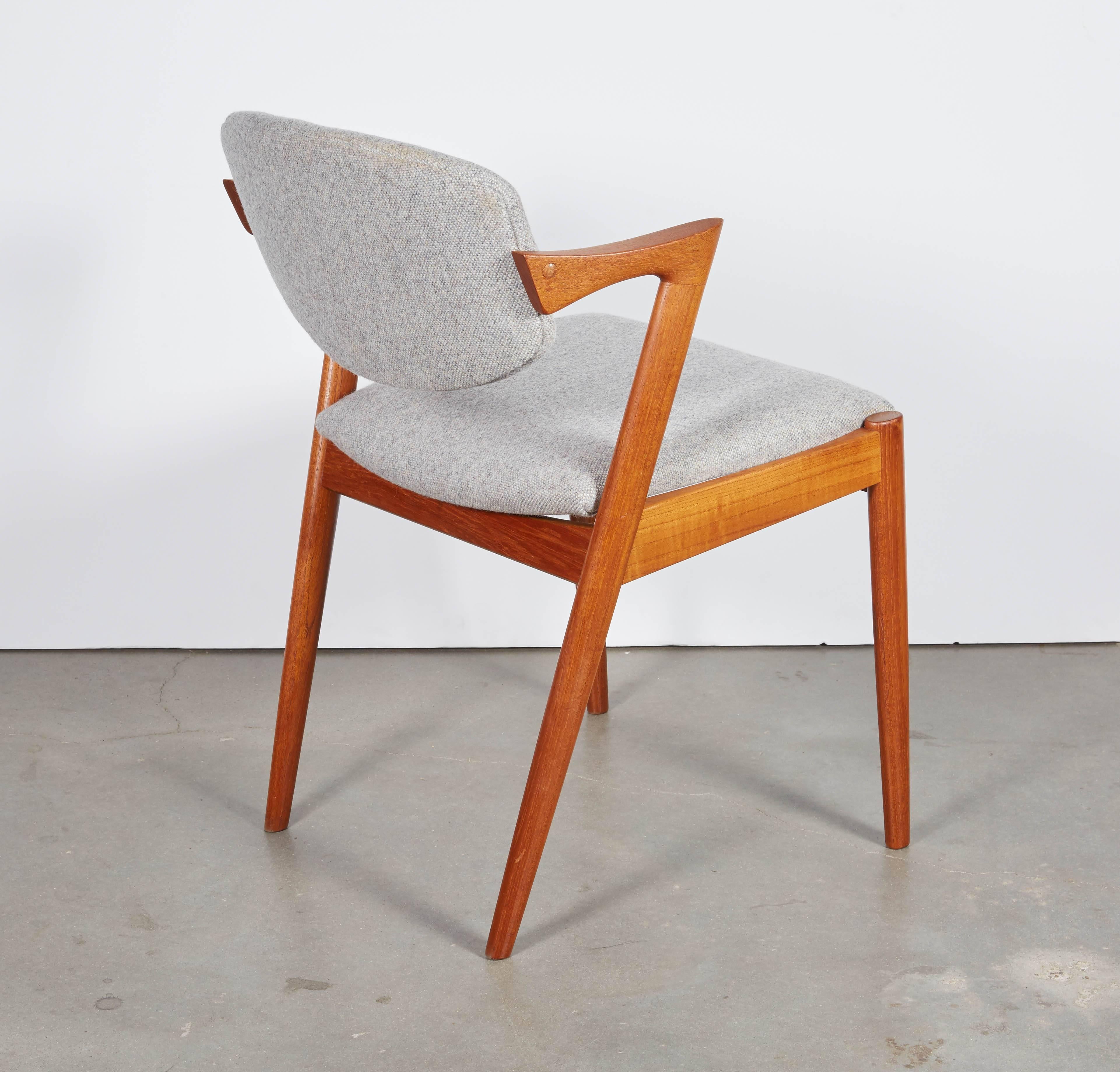 No. 42 Kai Kristiansen Teak Dining Chairs, Set of FOUR  2