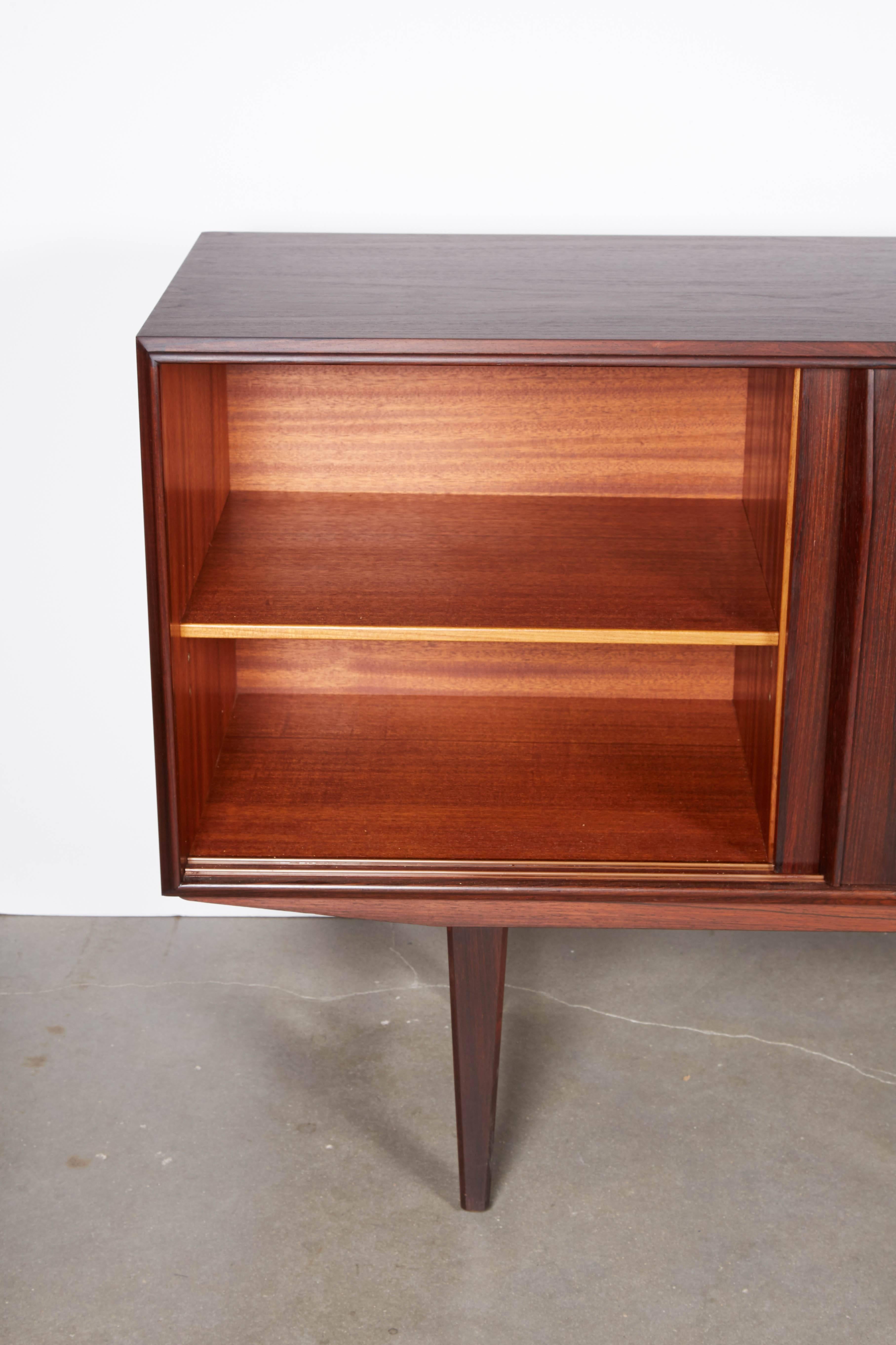 Danish Rosewood Sideboard by E.W. Bach In Excellent Condition In New York, NY